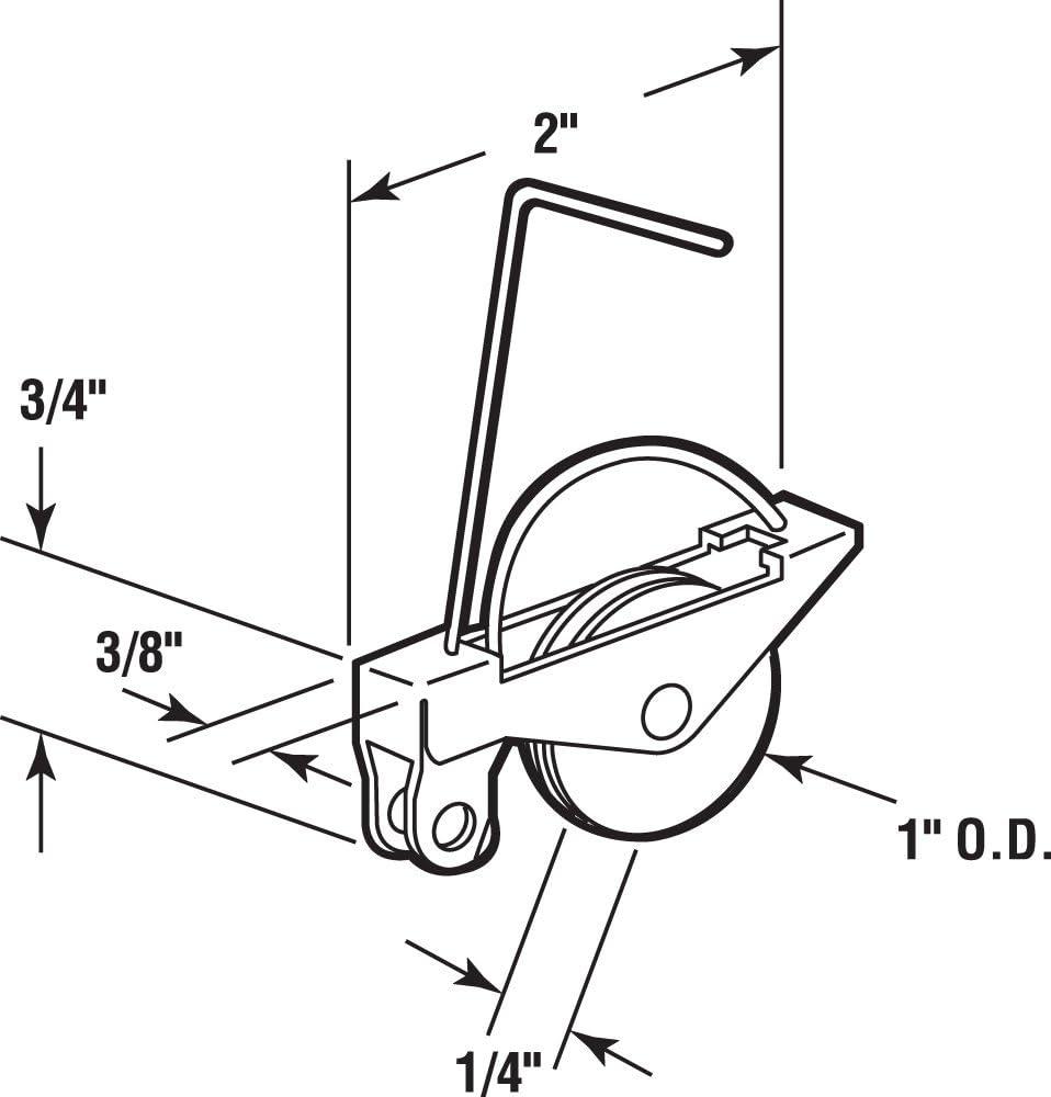 Sliding Screen Door Tension Spring with Concave Rollers