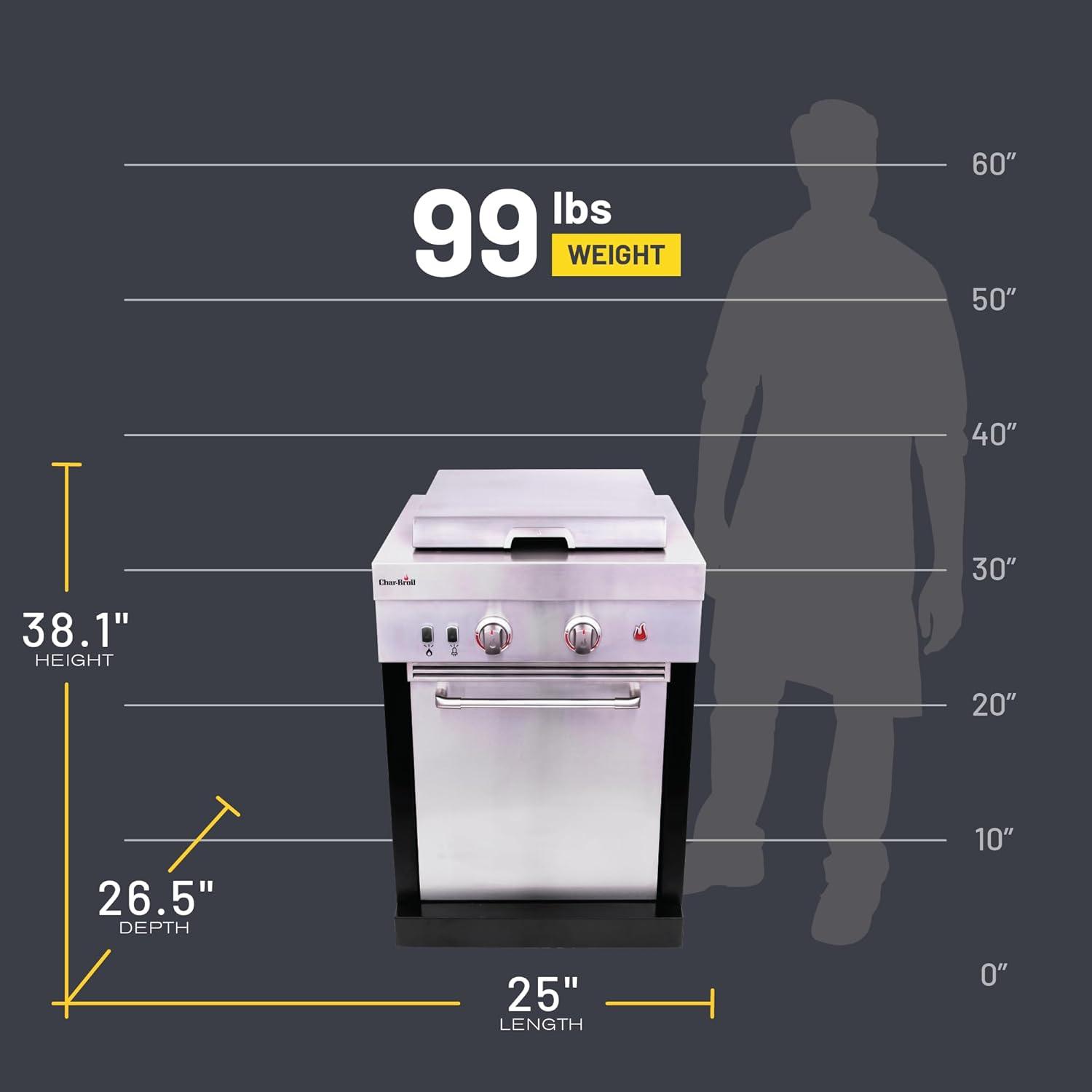 Charbroil Medallion Series Modular Outdoor Kitchen 2 - Burner Propane/Natural Gas Stove Component