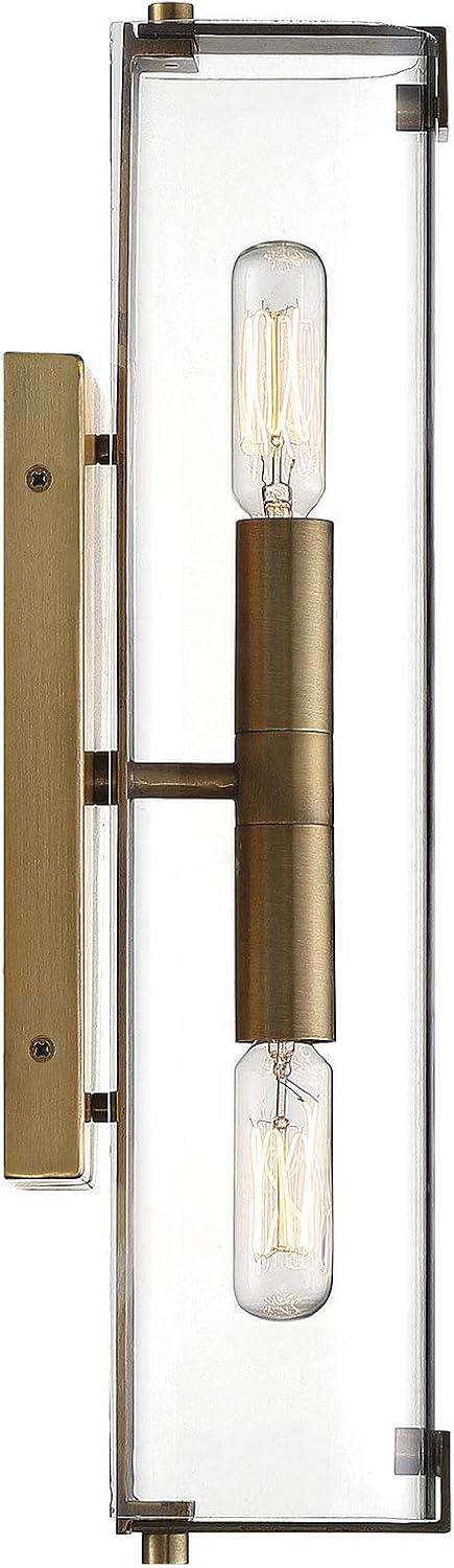 Savoy House Winfield 2 - Light Wall Light in  Warm Brass