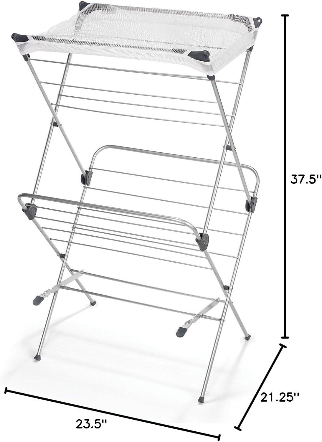 Polder DRY-4063 Dryer Rack Deluxe With Mesh, 2-Tier,  Steel