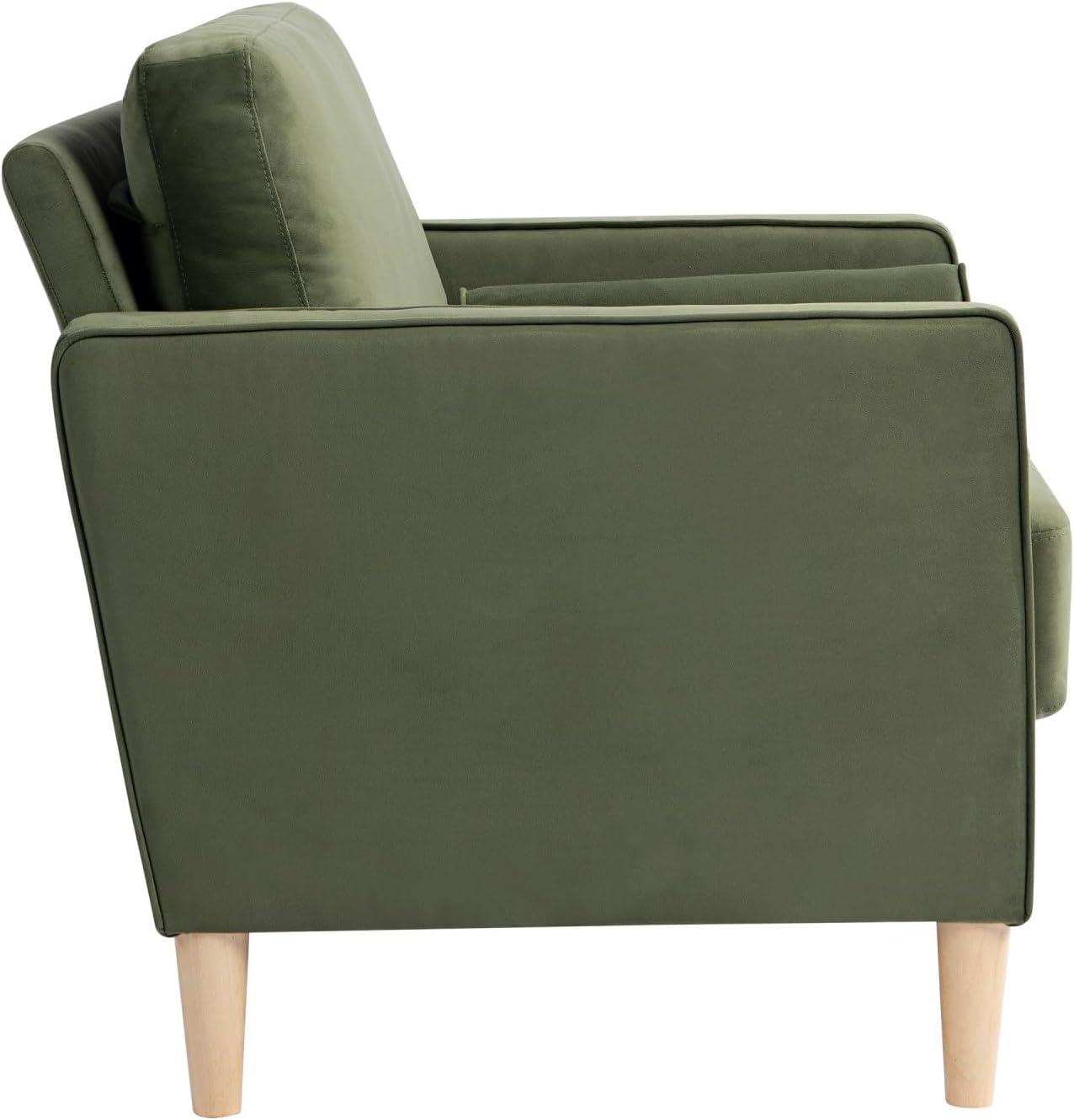 Lifestyle Solutions Lorelei Lounge Chair, Olive Fabric