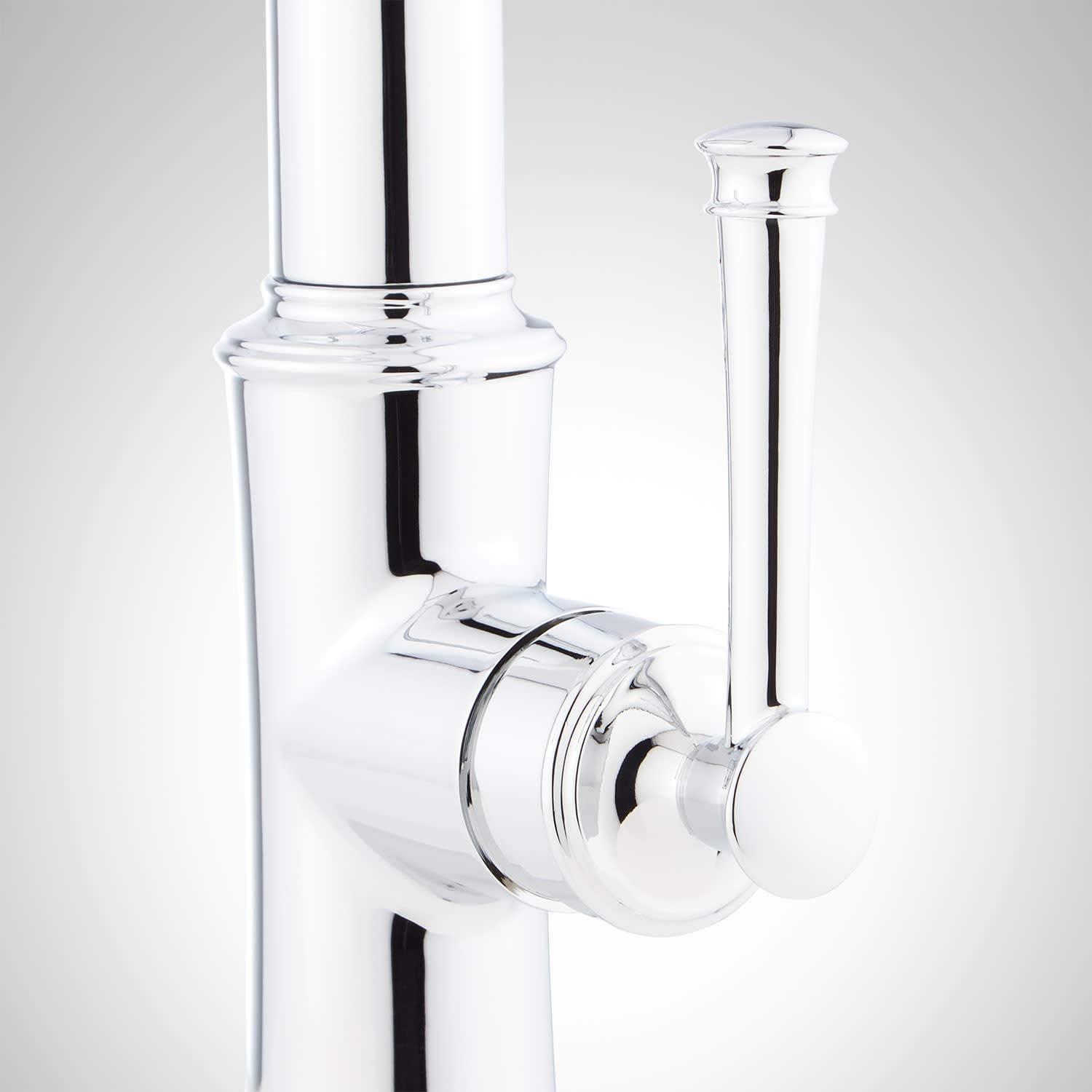 Stainless Steel Single Handle Pull Down Kitchen Faucet with Dual Function Sprayer