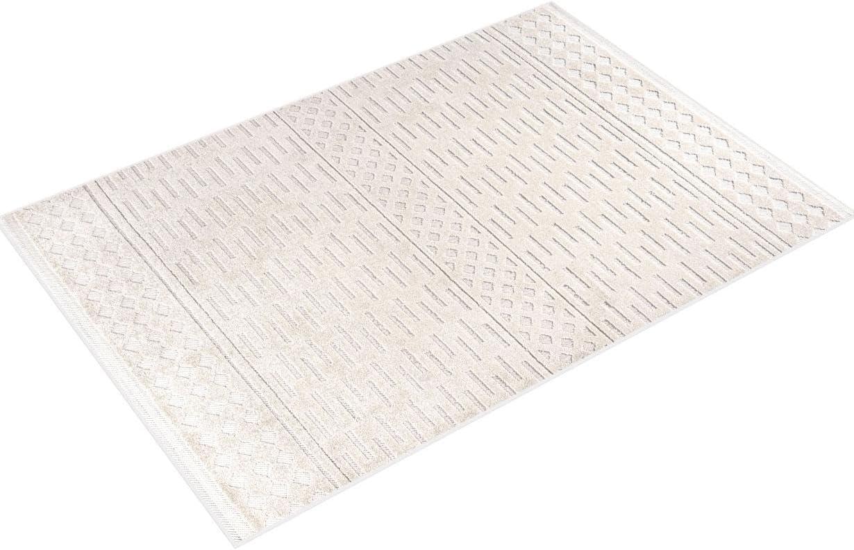 Xlendi High-Low Pile Moroccan Geometric Indoor/Outdoor Area Rug  - JONATHAN Y