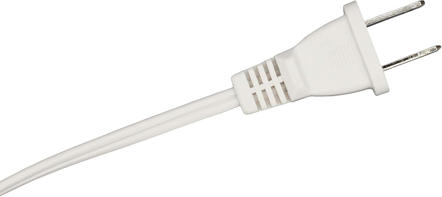 Creative Hobbies 6’ White Lamp Cord with Rotary Switch Replacement Lamp Cord