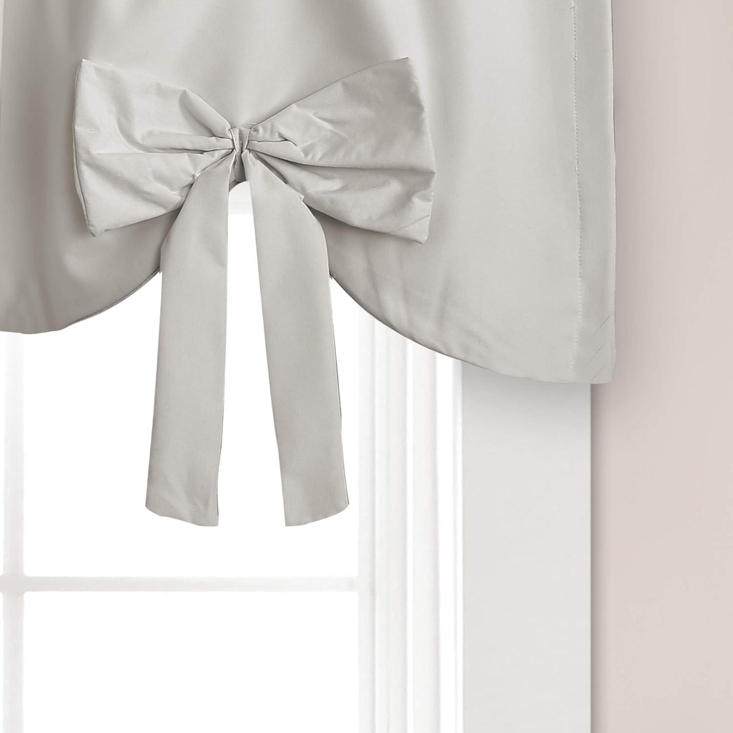 Lush Decor Melody Bow Scalloped 52'' W Window Valance