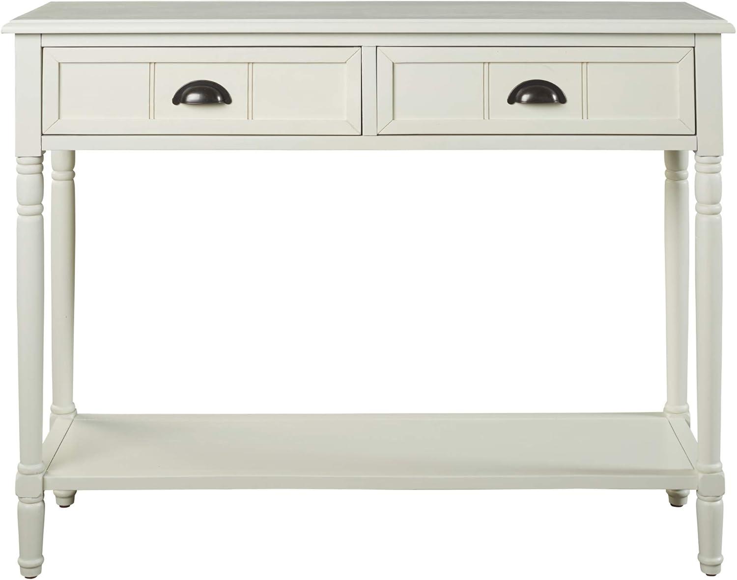 Goverton Sofa and Console Table White - Signature Design by Ashley: Vintage Entryway Storage with Shelves