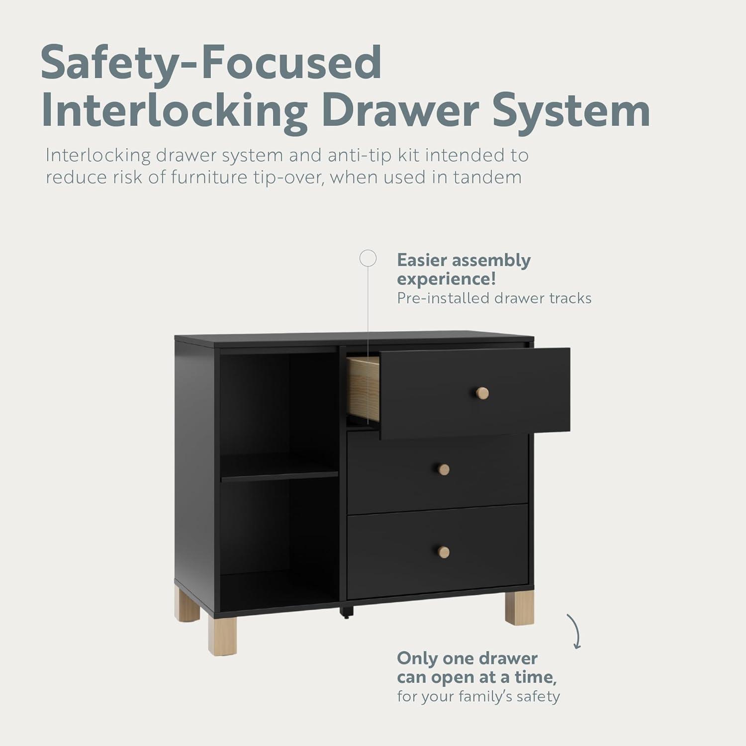 California 3 Drawer Combo Dresser