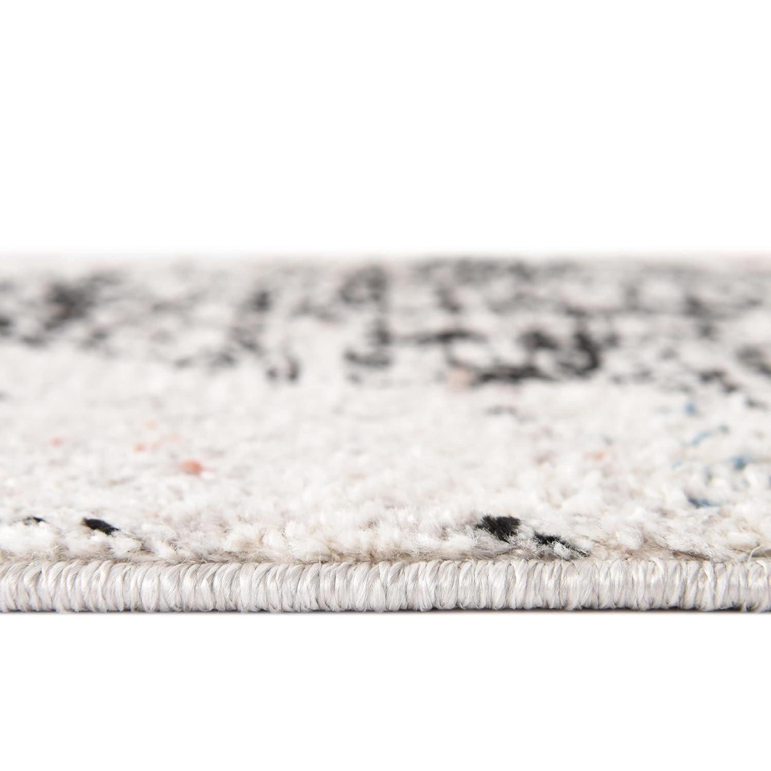 Unique Loom Aramis Collection Area Rug - Selif (12' Square Ivory/Cream)