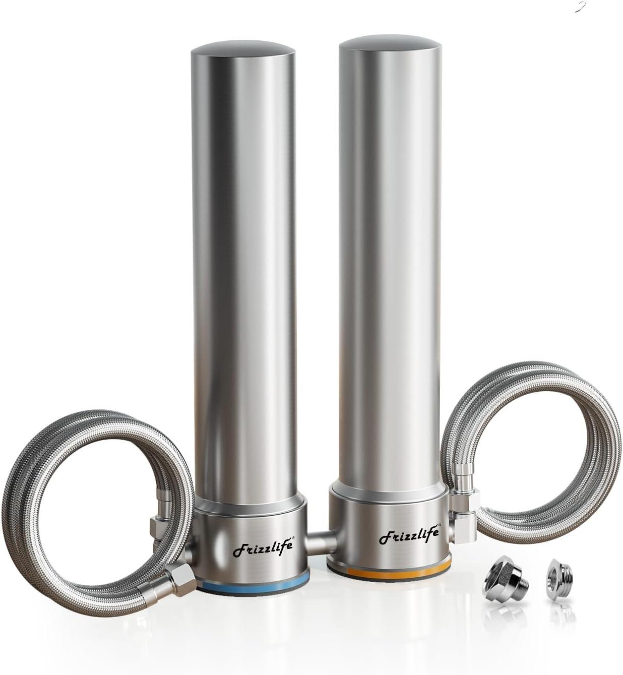 Frizzlife DS99 Stainless Steel 8-Stage Countertop Water Filter System