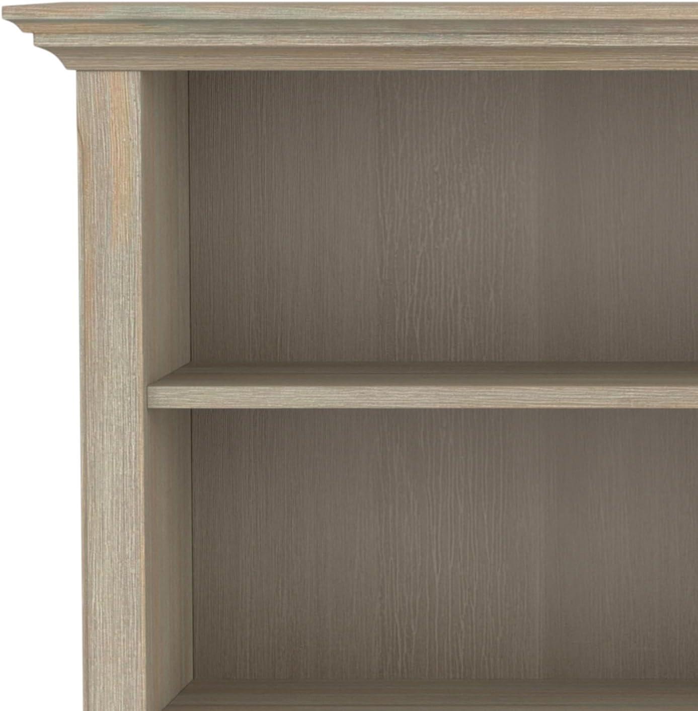 Amherst Distressed Grey Solid Wood Multi-Cube Bookcase