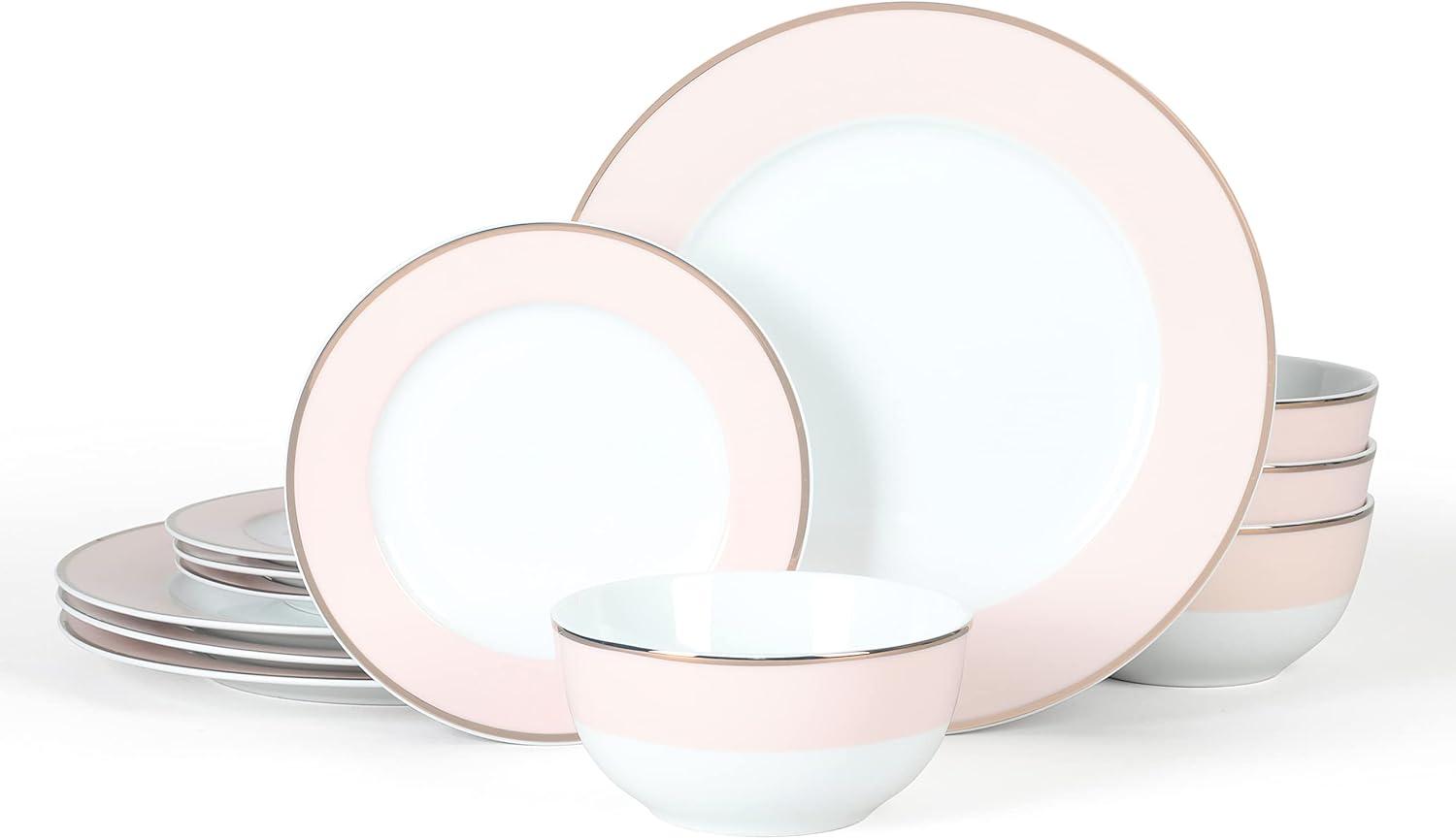 Martha Stewart Gracie Lane Ceramic Dinnerware Set - Service for 4