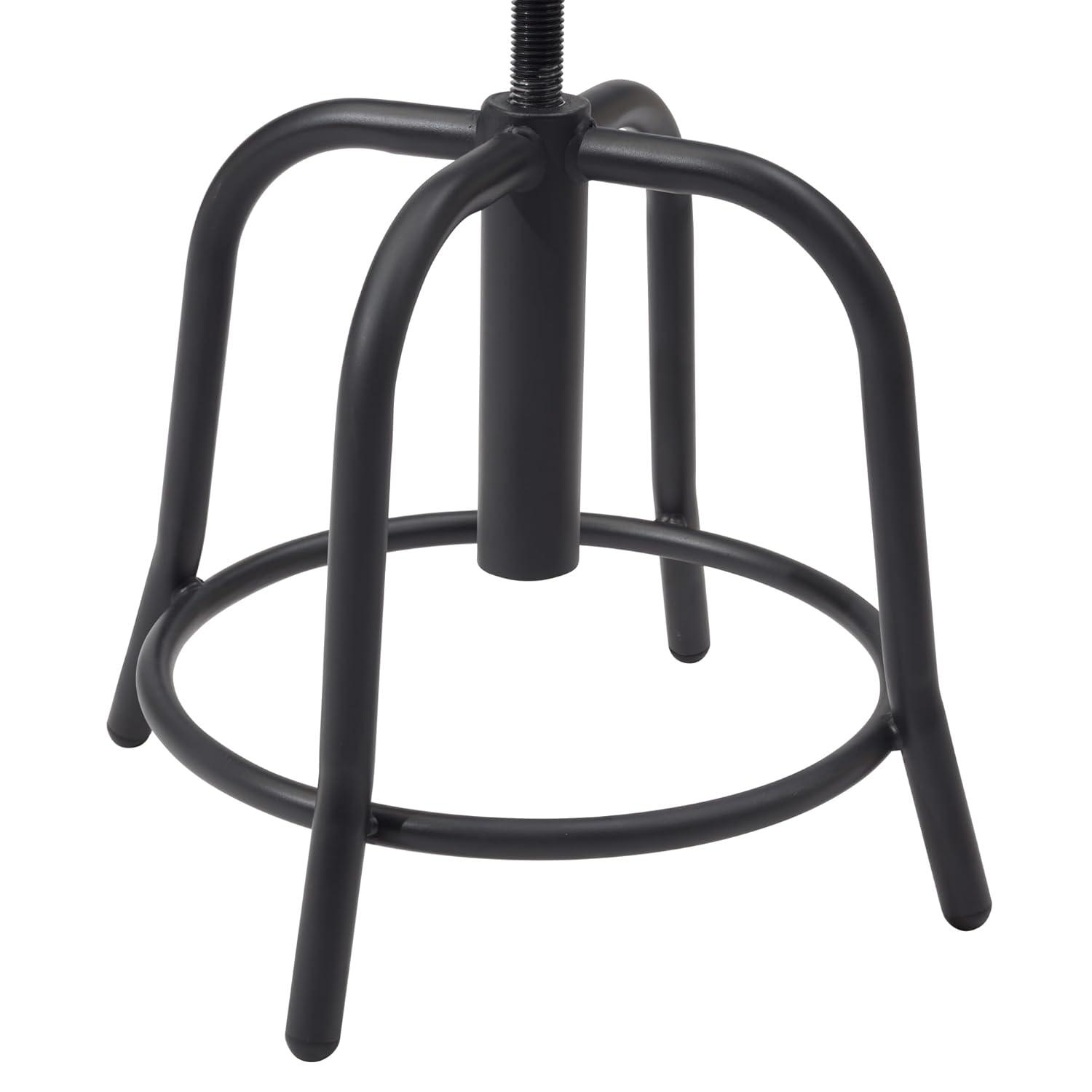 National Public Seating Adjustable Height Ergonomic Lab Stool with Footring