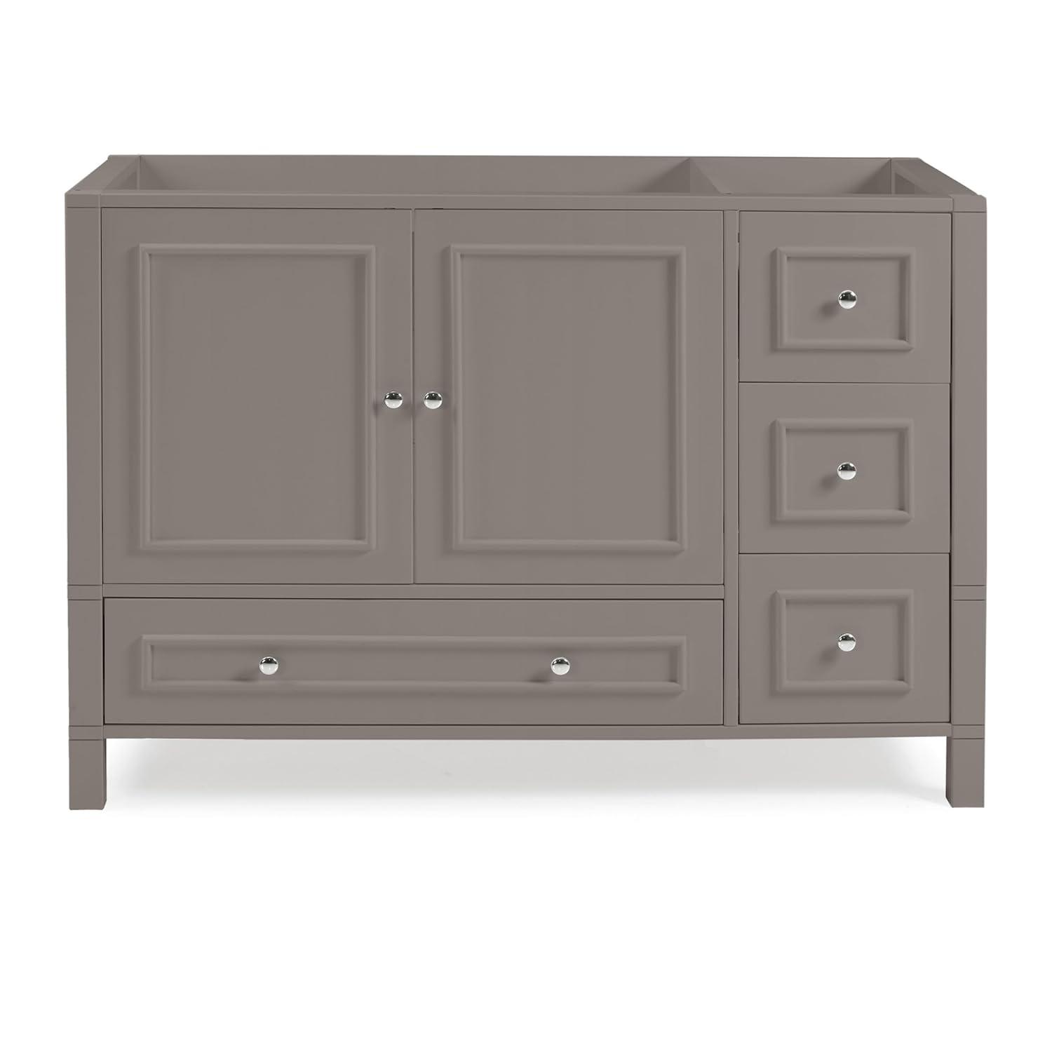 Alaterre Williamsburg 48 Inch Bathroom Vanity, Freestanding Cabinet Without Sink, Large Wood Vanity with Soft-Close Doors