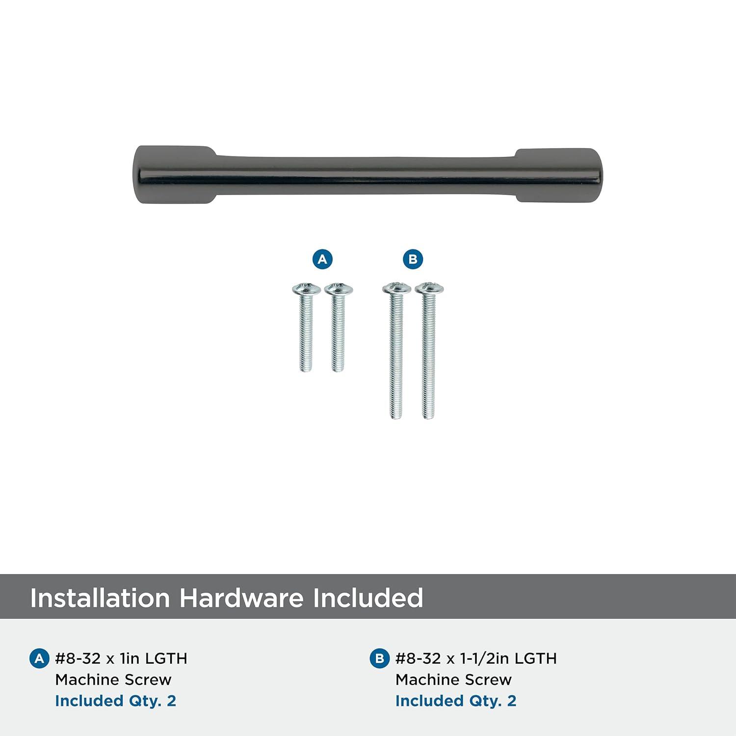 Amerock Riva 3 inch (76mm) Center-to-Center Graphite Cabinet Pull