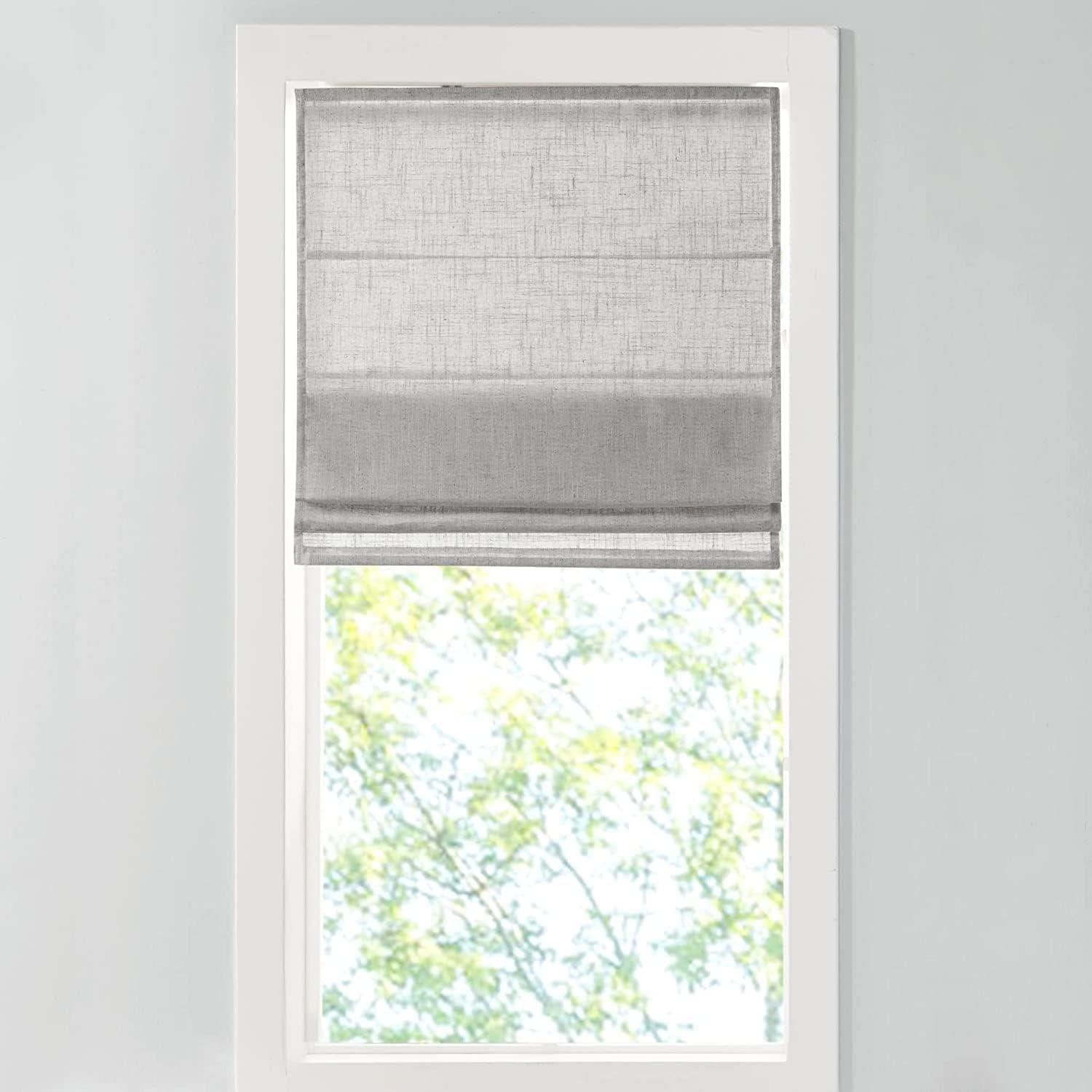 Kyler Linen Blend Light Filtering Roman Shade