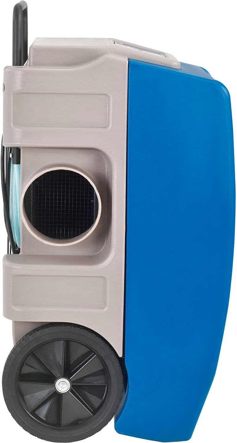 Commercial Blue and Gray Industrial Dehumidifier with Pump