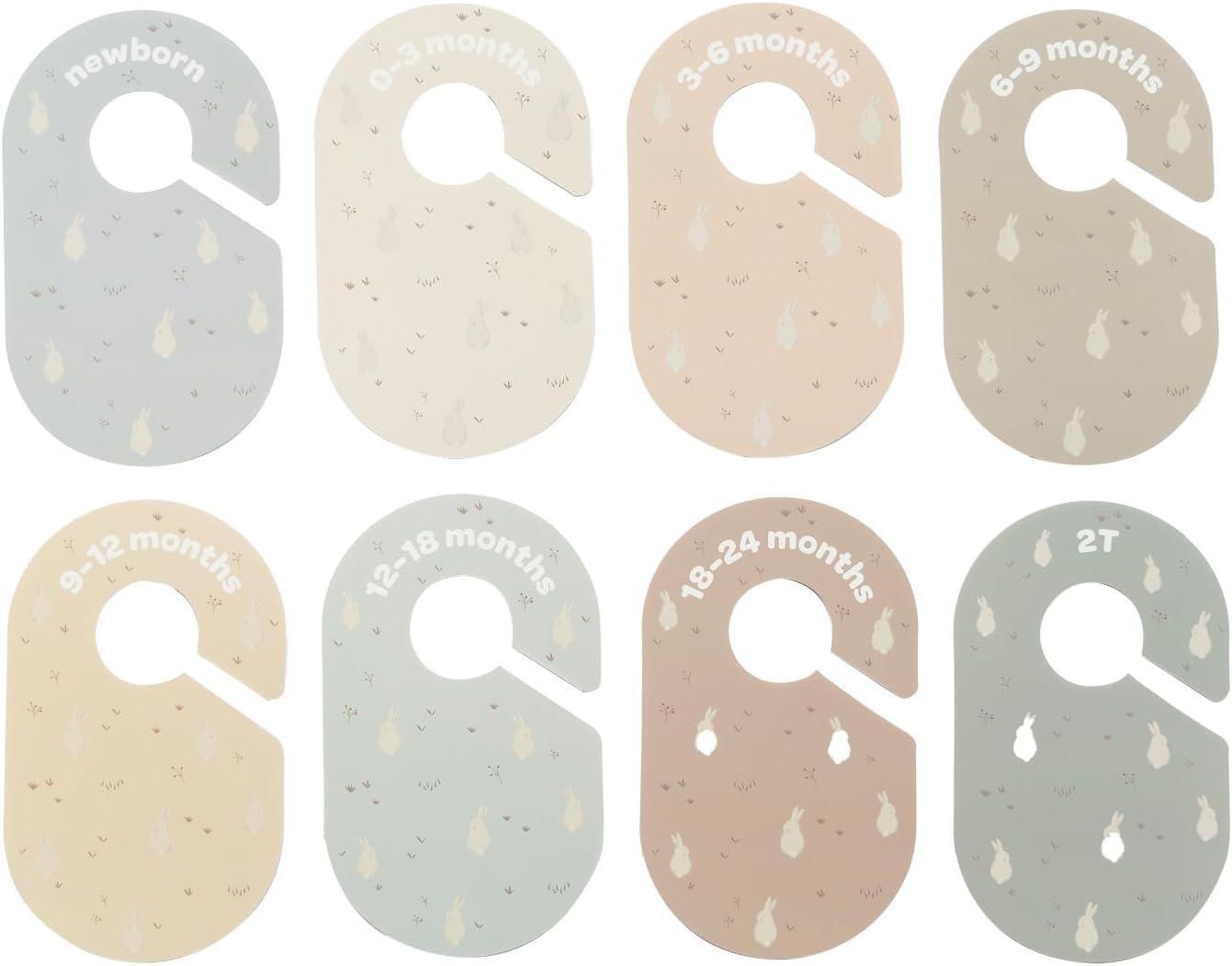 3 Sprouts Baby Closet Dividers (Newborn to 24 Months) – Set of 8 - Rabbit