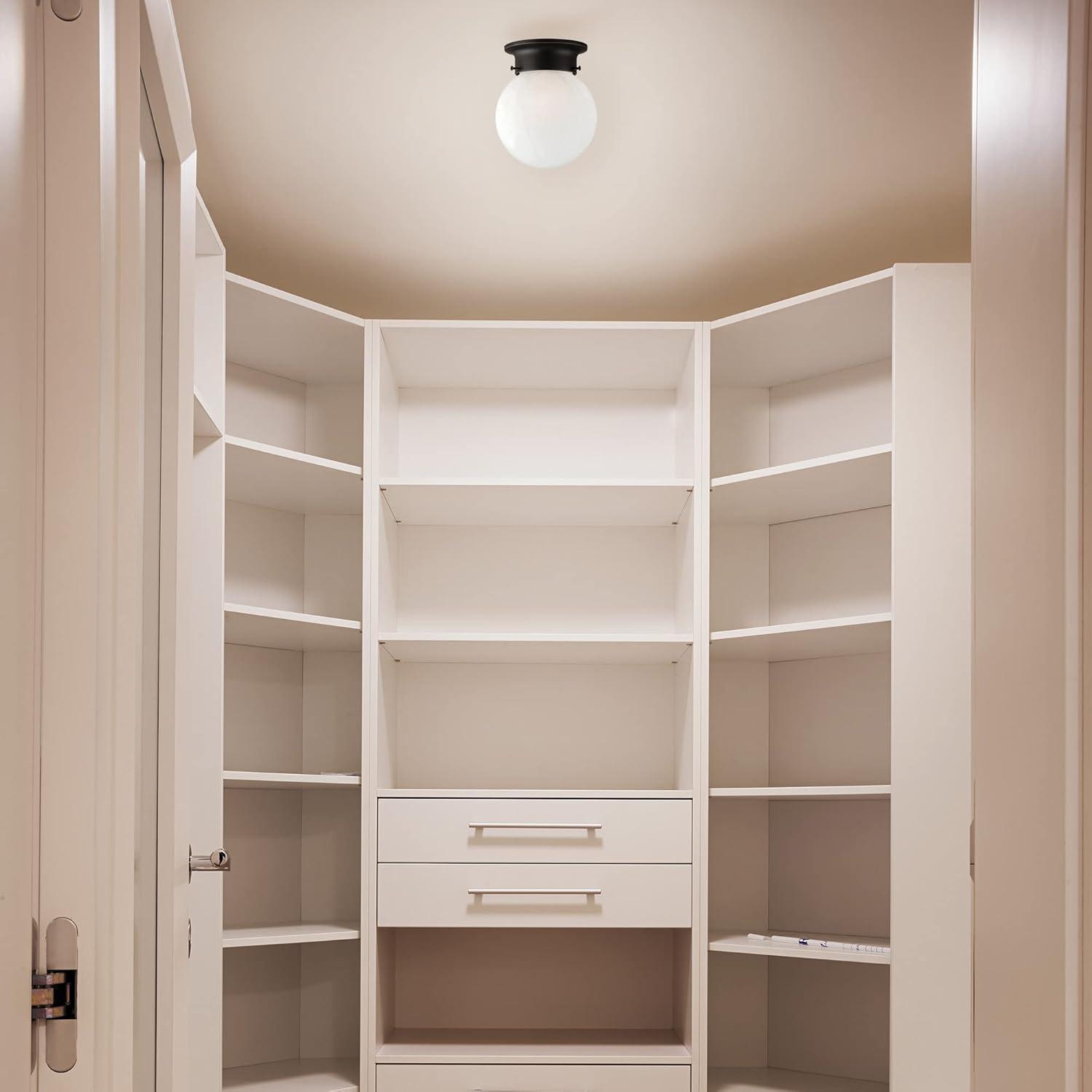 Design House Millbridge Dimmable 1-Light Indoor Flush Mount Globe Ceiling Light