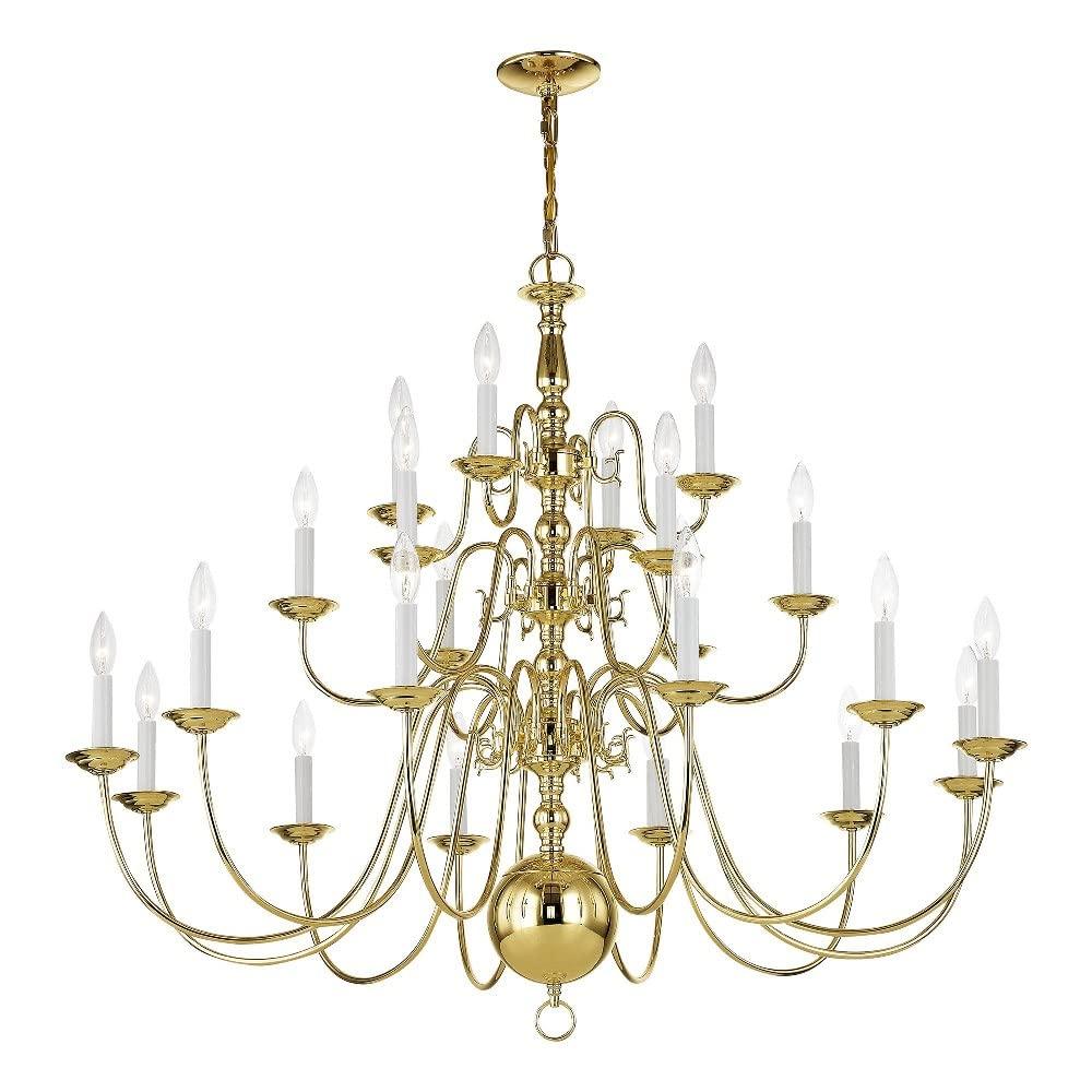 Livex Lighting Williamsburgh 22 - Light Chandelier in  Black