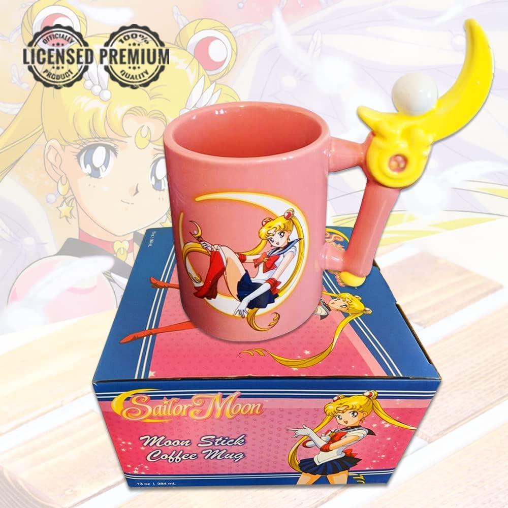 Just Funky Sailor Moon 13 Ounce Sculpted Wand Handle Ceramic Mug