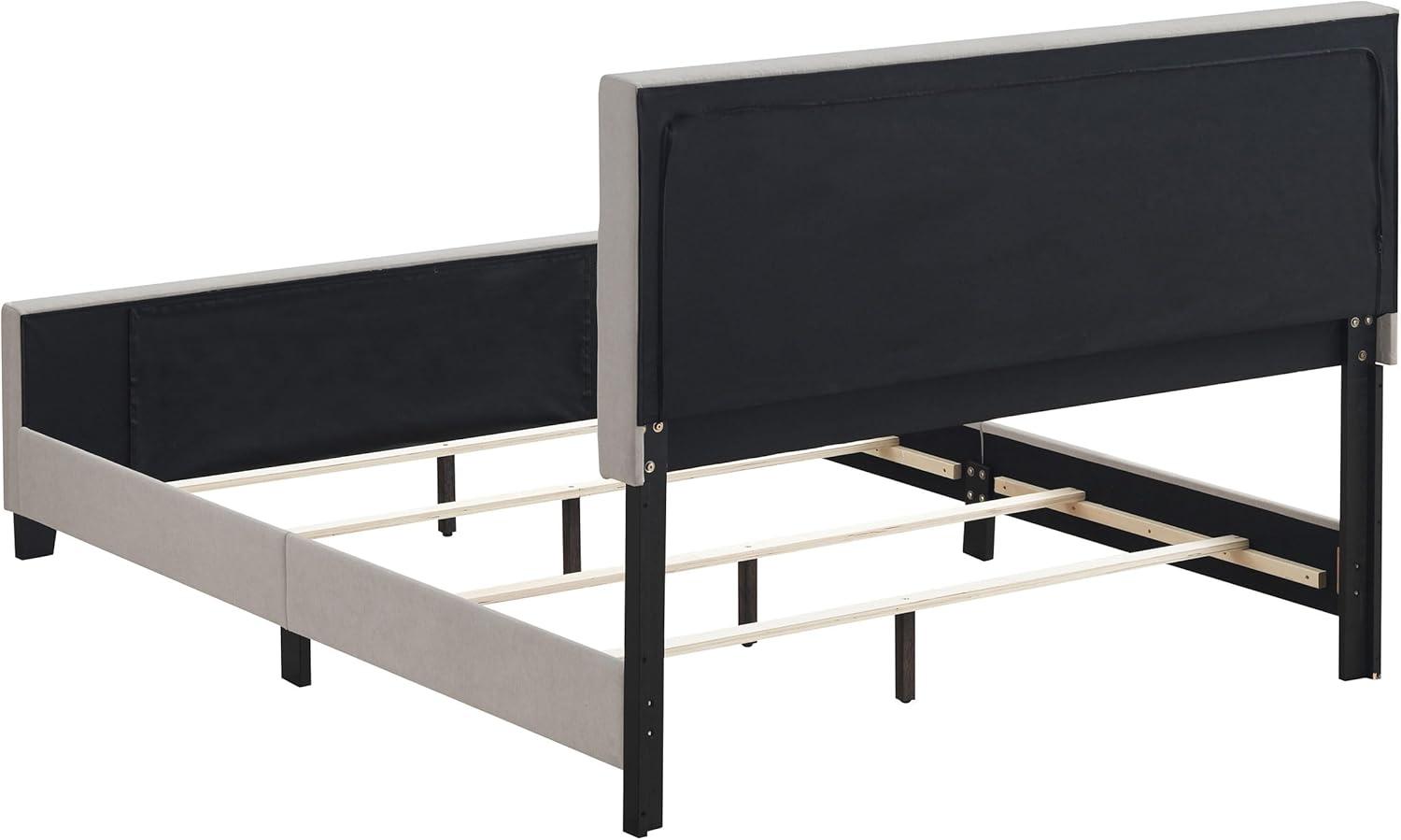 Fairfield Queen Upholstered Panel Bed Beige