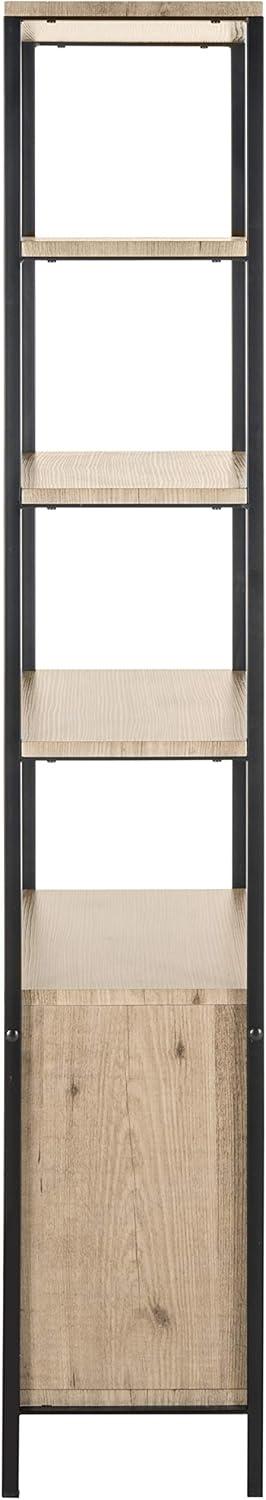 Natasha Etagere - FOX4273 - Oak/Black - Safavieh Couture