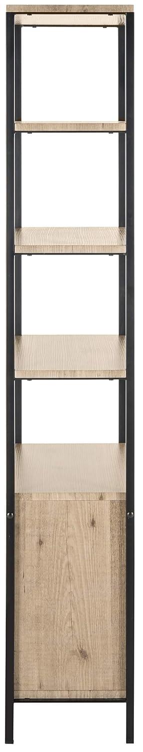 Natasha Etagere - FOX4273 - Oak/Black - Safavieh Couture
