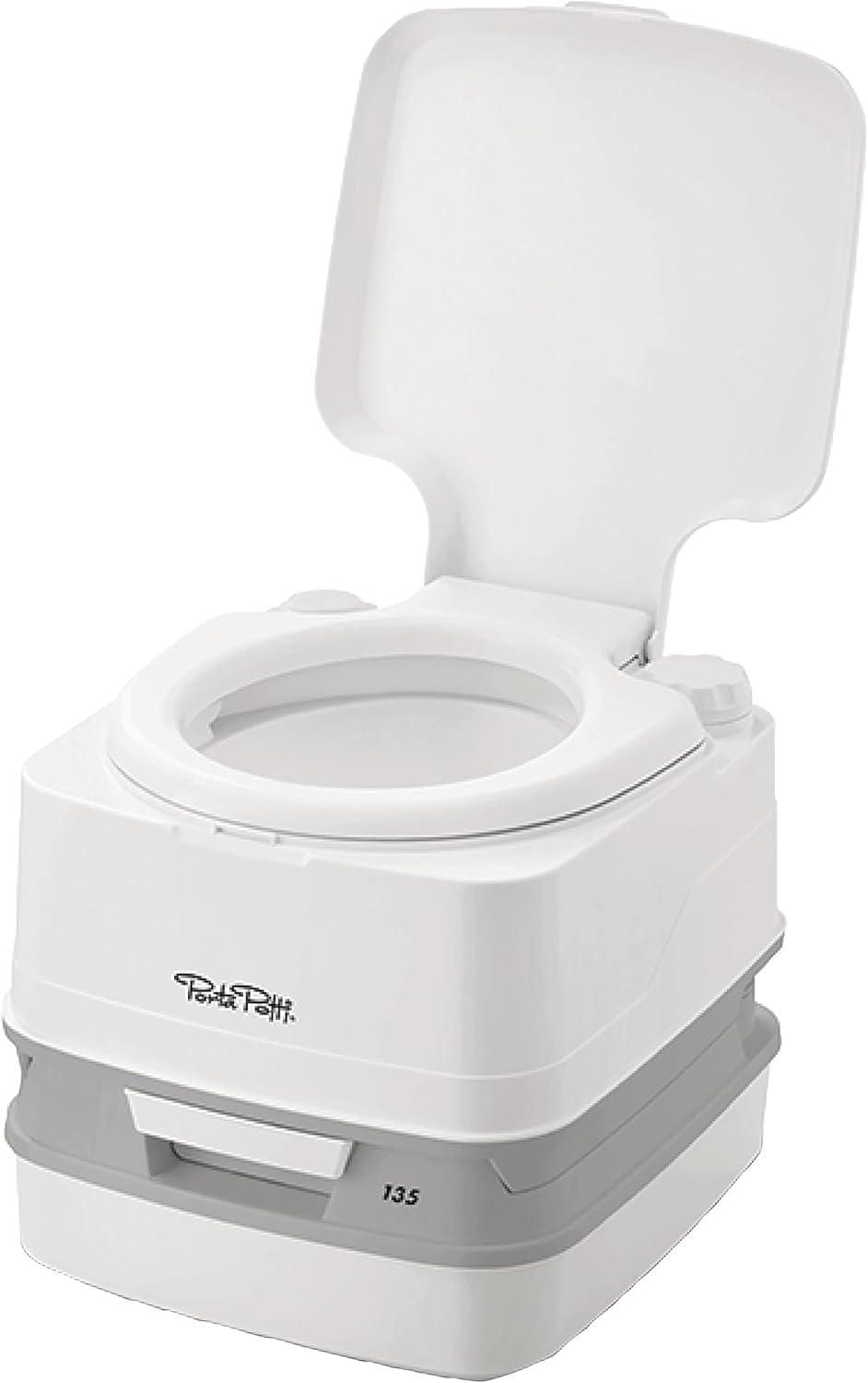 Thetford 92860 135 2.6 Gallon Porta Potti with Rotating Pour Spout, White