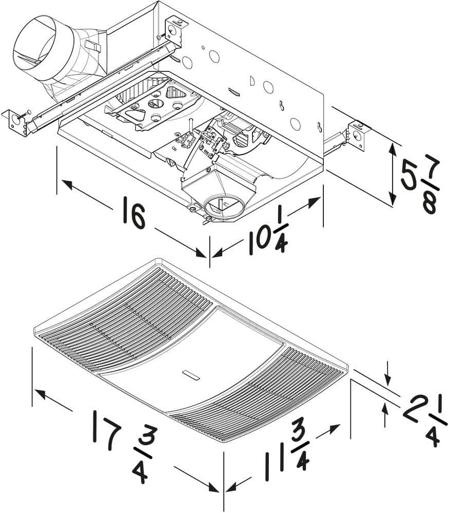 110 CFM Bathroom Fan