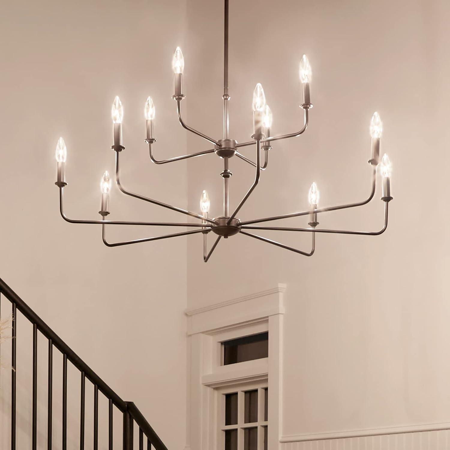 12 - Light Dimmable Classic / Traditional Chandelier
