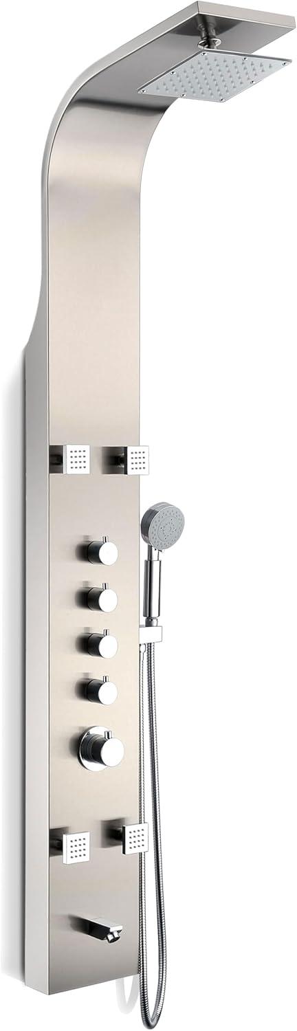 Echo 63'' Shower Panel with Adjustable Shower Head