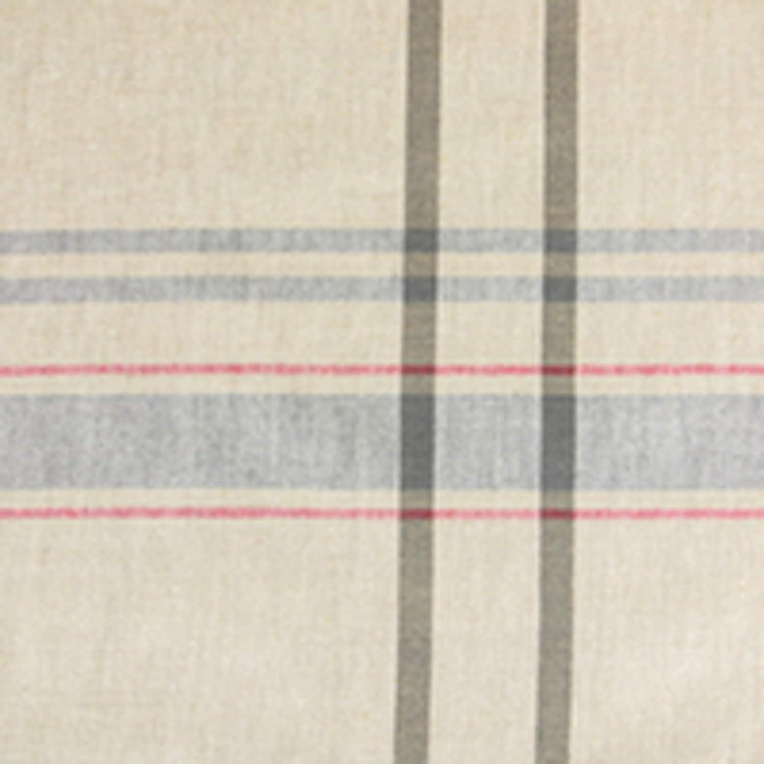 Taupe Gray Farmhouse Stripe Vinyl Tablecloth 120" x 60"