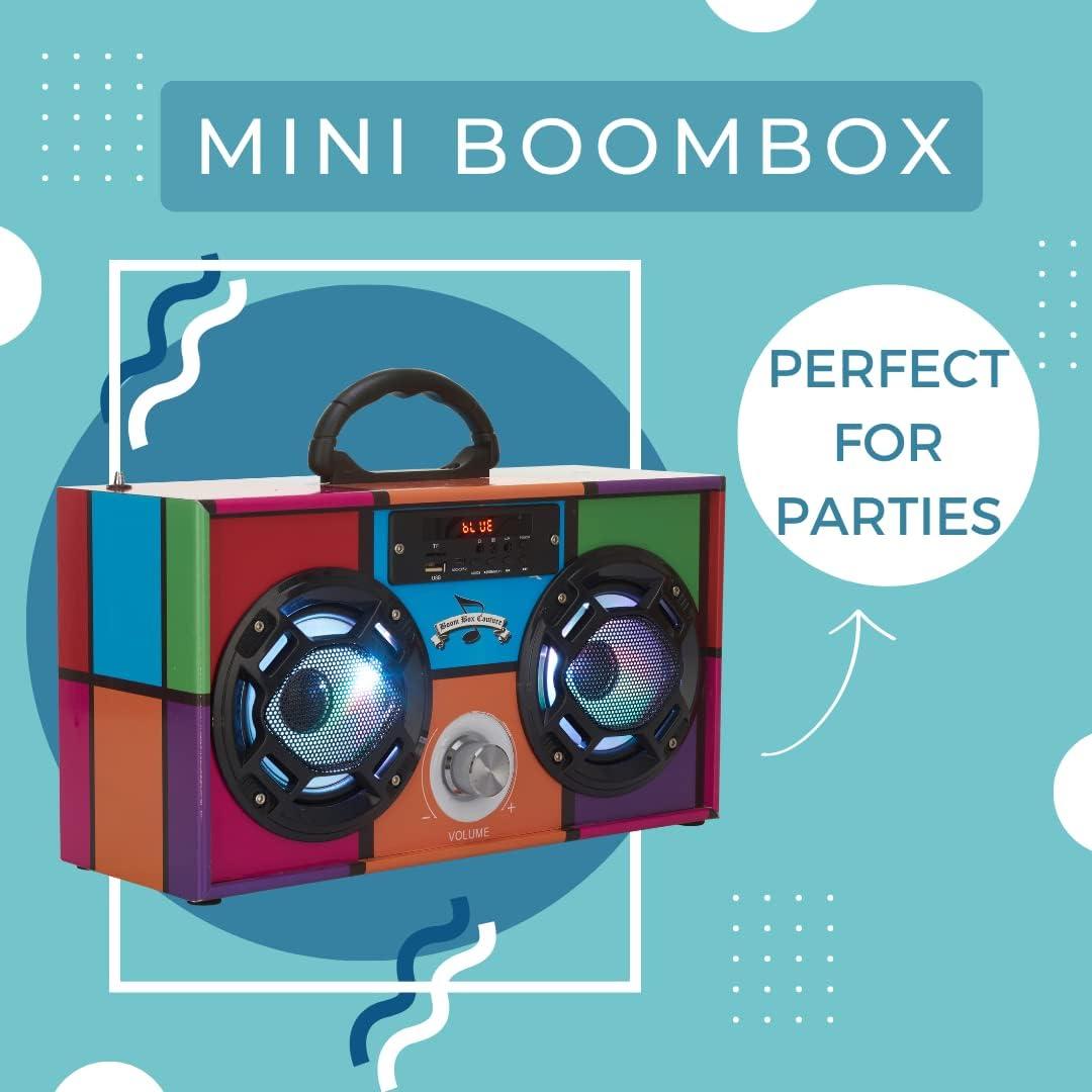 Glitter Rainbow Bling Wireless Boombox (BB-GLITTER RAINBOW)