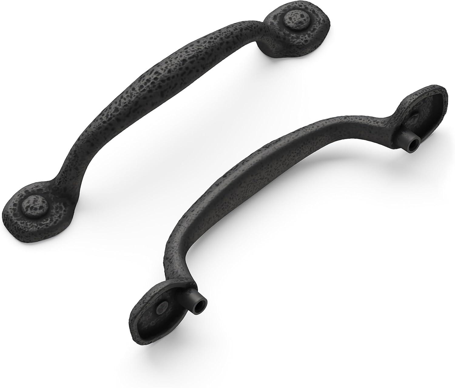 Refined Rustic Kitchen Cabinet Handles, Solid Core Drawer Pulls for Cabinet Doors, 3-3/4" (96mm)