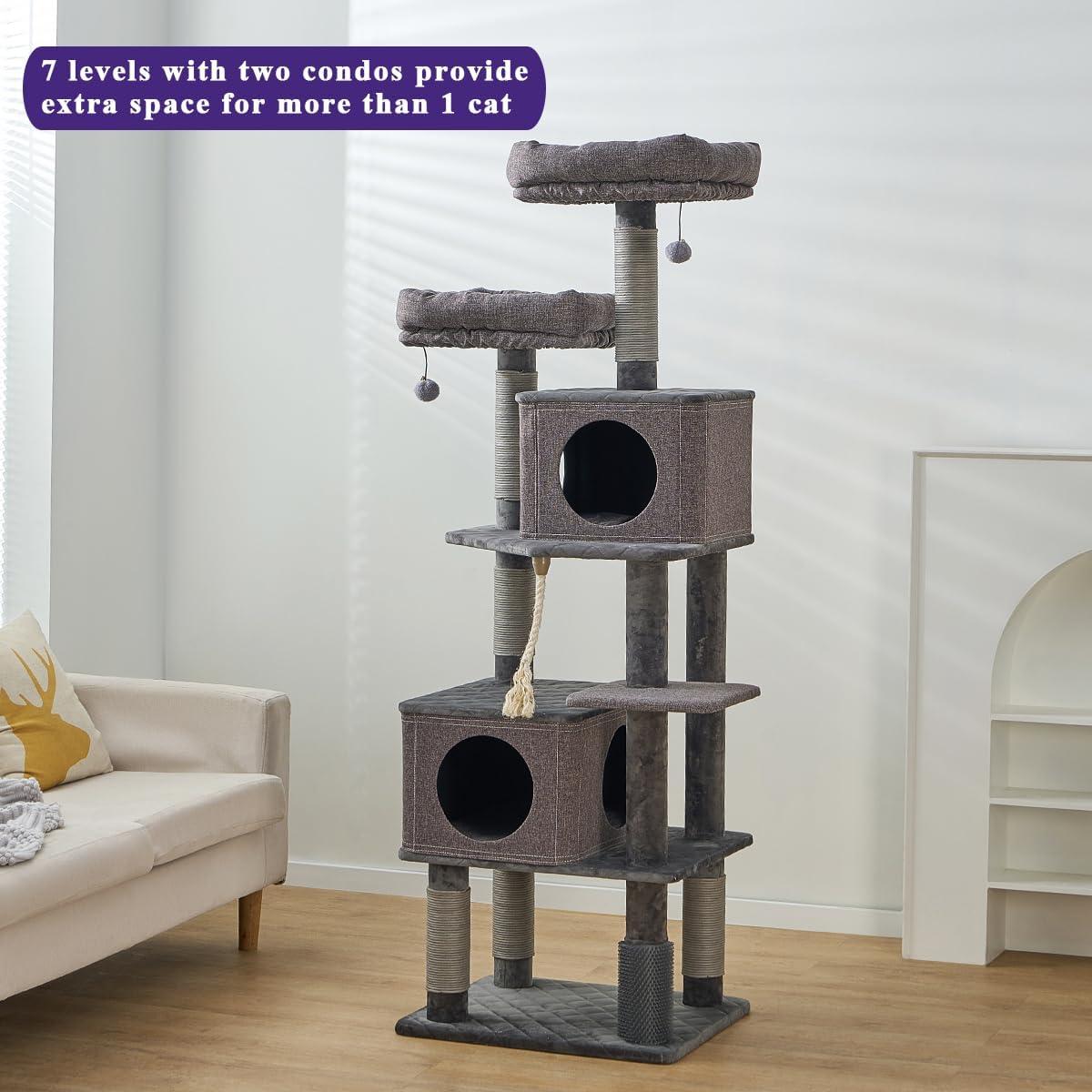 67.5" Cat Tree with 5 Levels