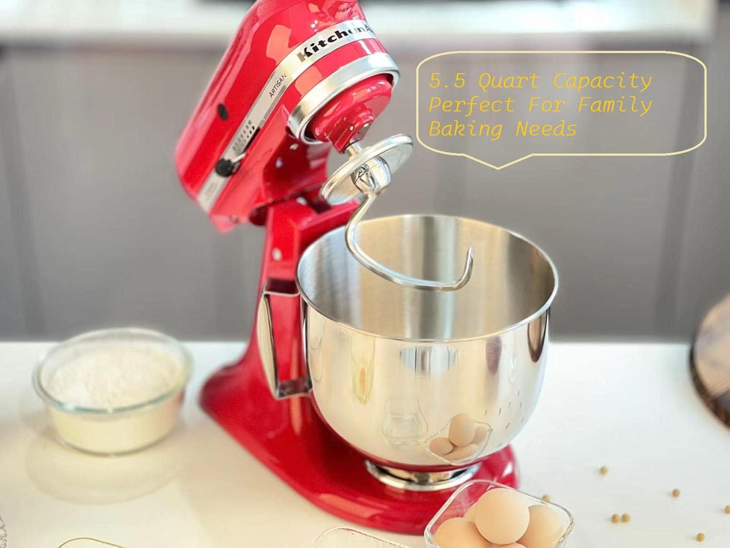 5.5 Quart Stainless Steel Mixing Bowl for KitchenAid Stand Mixers