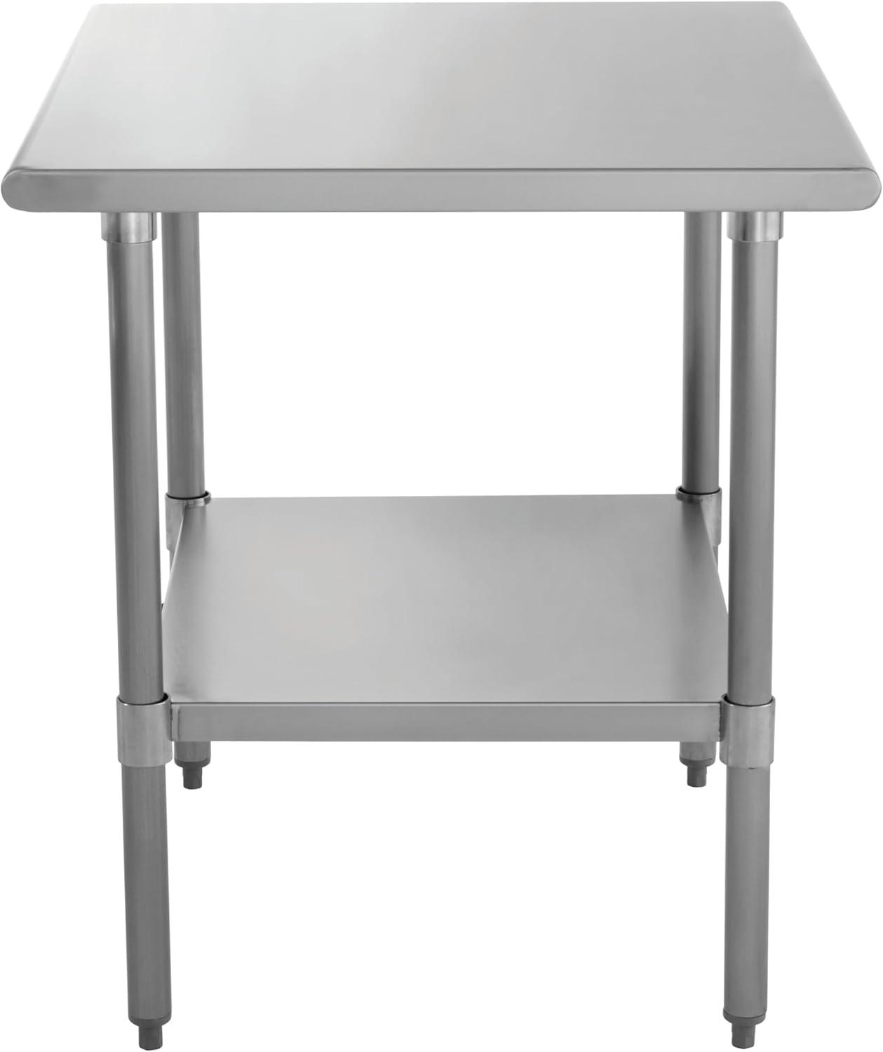 Kratos Stainless Steel Kitchen Prep Table with Undershelf, 24" Dx36 W