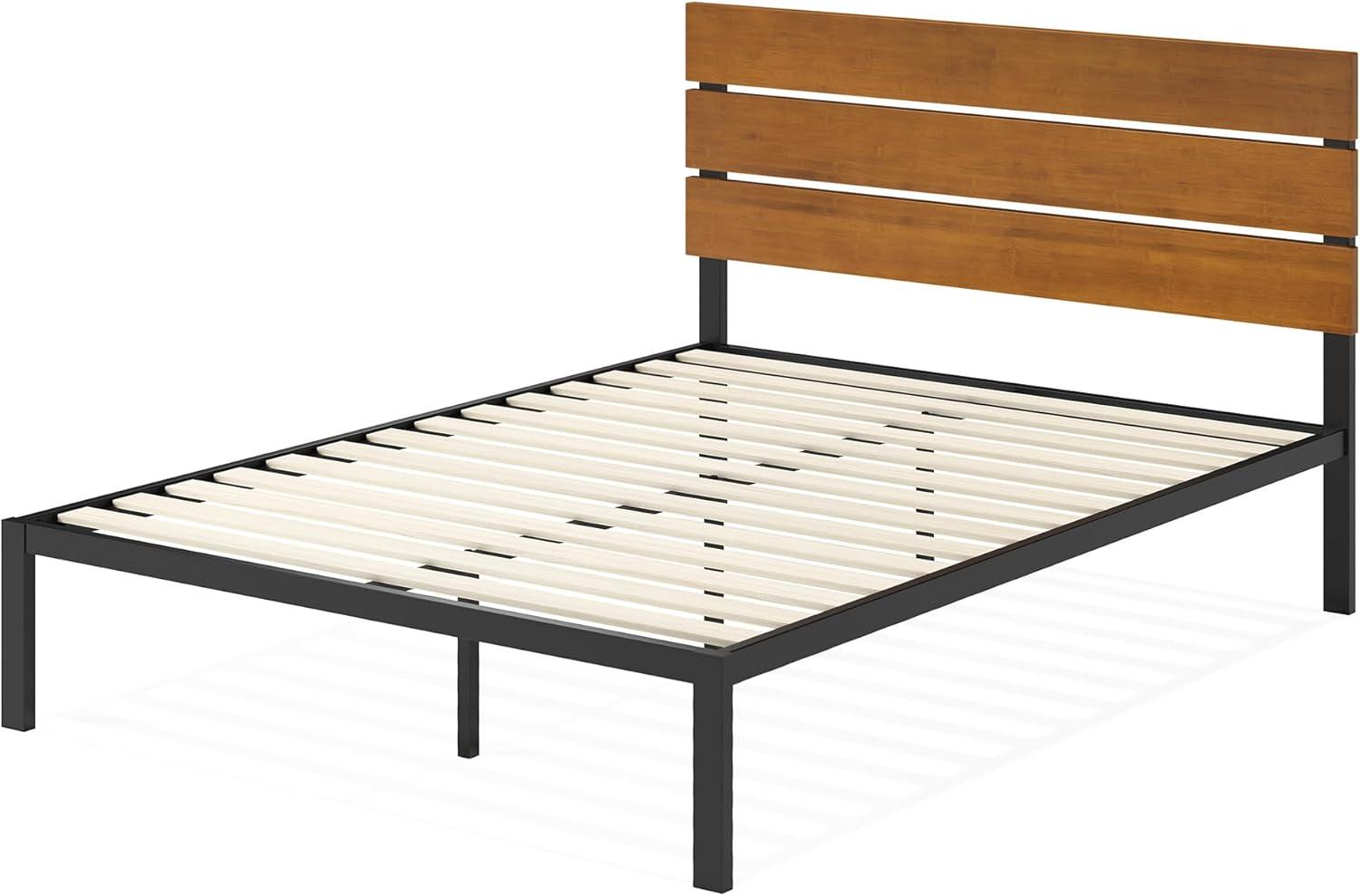 Paul Metal Platform Bed Frame Natural -ZINUS