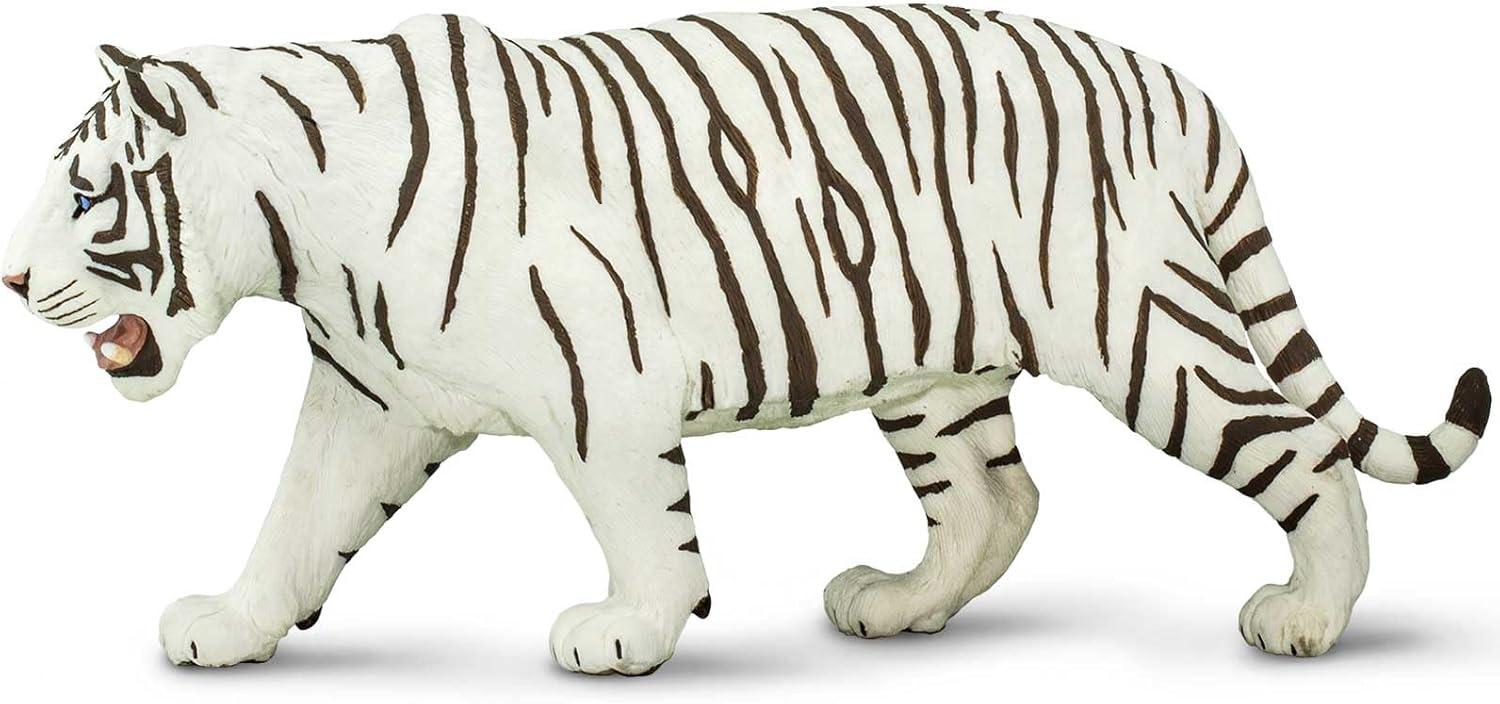 Safari Ltd. White Siberian Tiger Figurine - Realistic 10" Figure - Educational Toy for Boys, Girls, & Kids Ages 3+