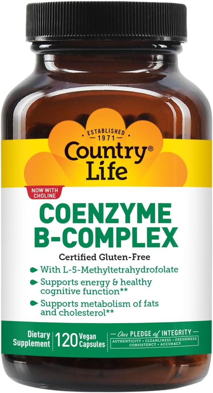 Vegan Herbal B Complex Vitamins with Biotin - 120 Capsules