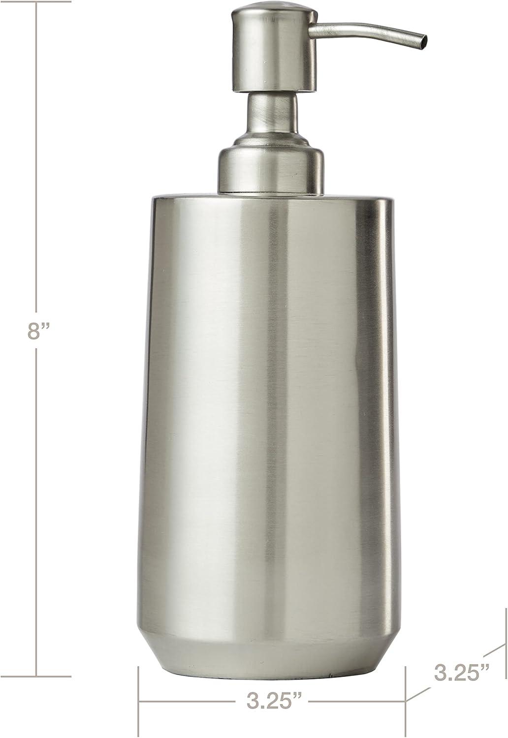 SKL Home Roche Lotion/Soap dispenser, Nickel, 6 oz.