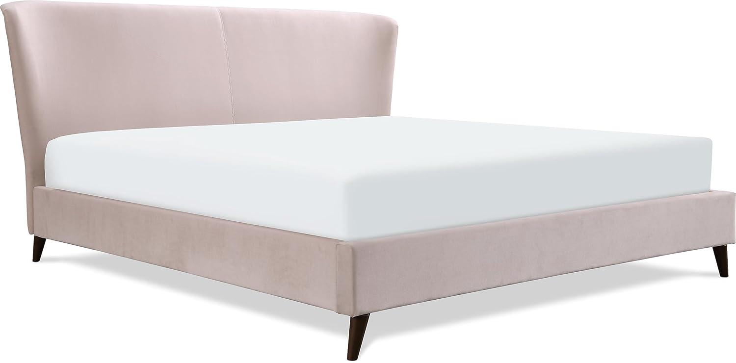 Adore Decor Adele Jupiter Wingback Upholstered Platform Bed