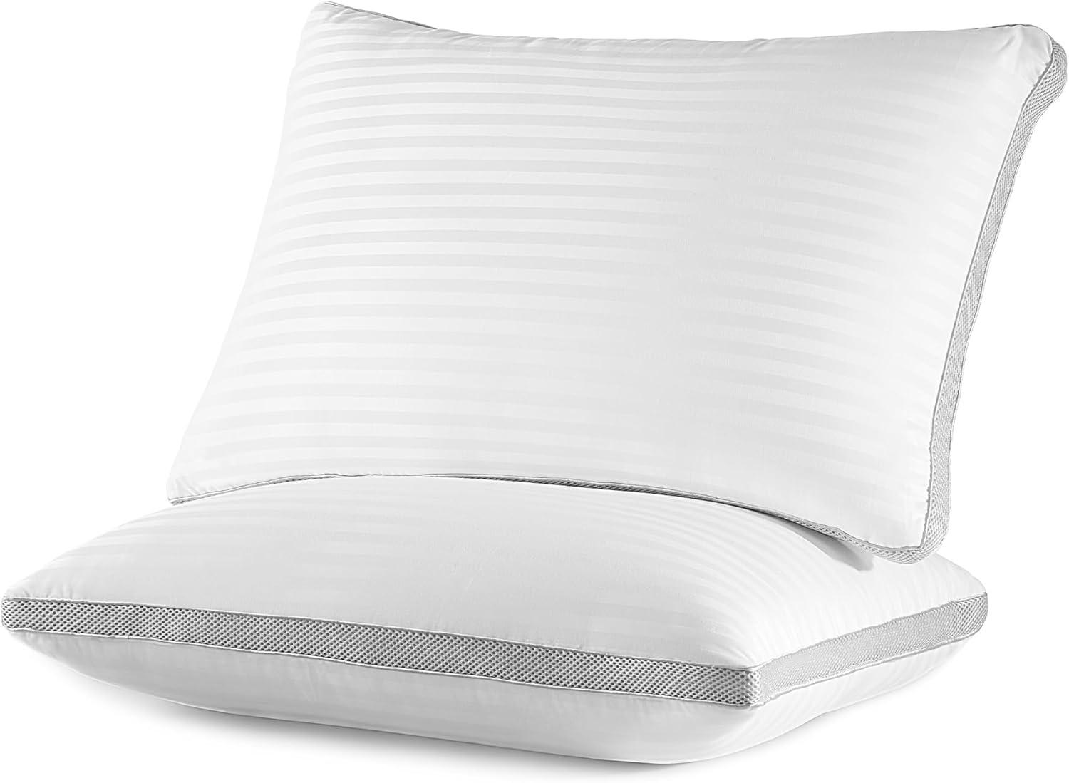 Fapo Bed Pillows for Sleeping King Size with Cotton Cooling Cover, Pillows for Bed, 2-Pack