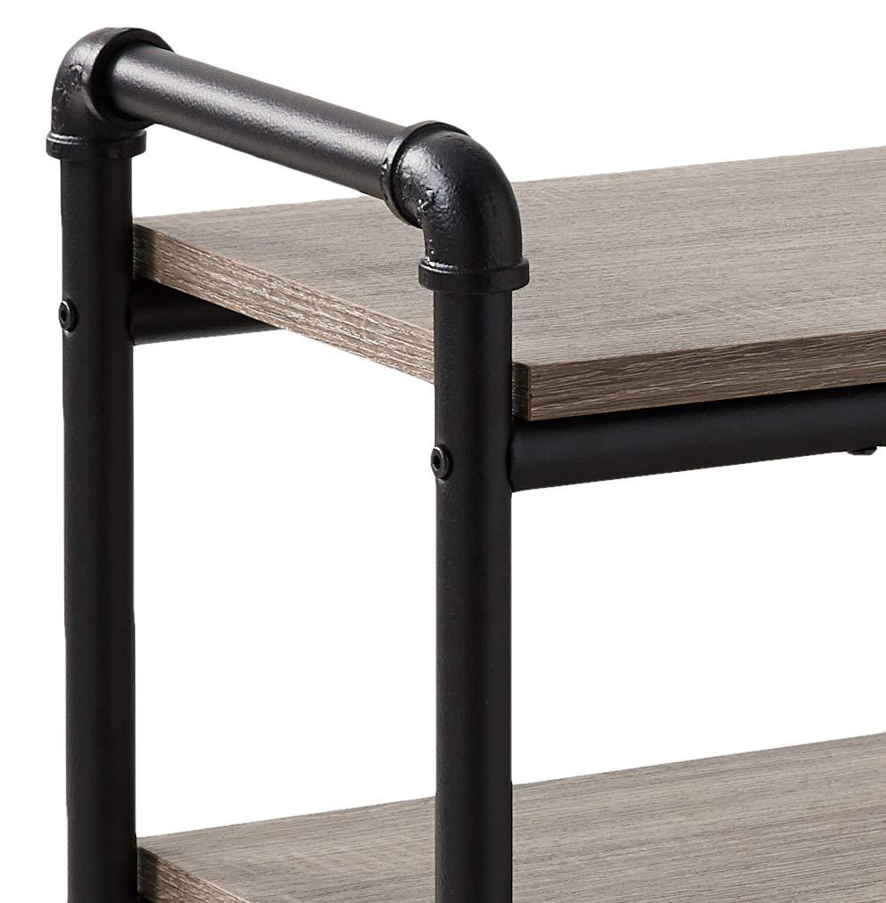 Organize It All 3 Tier Pipe Line Freestanding Bathroom Storage Shelf Unit