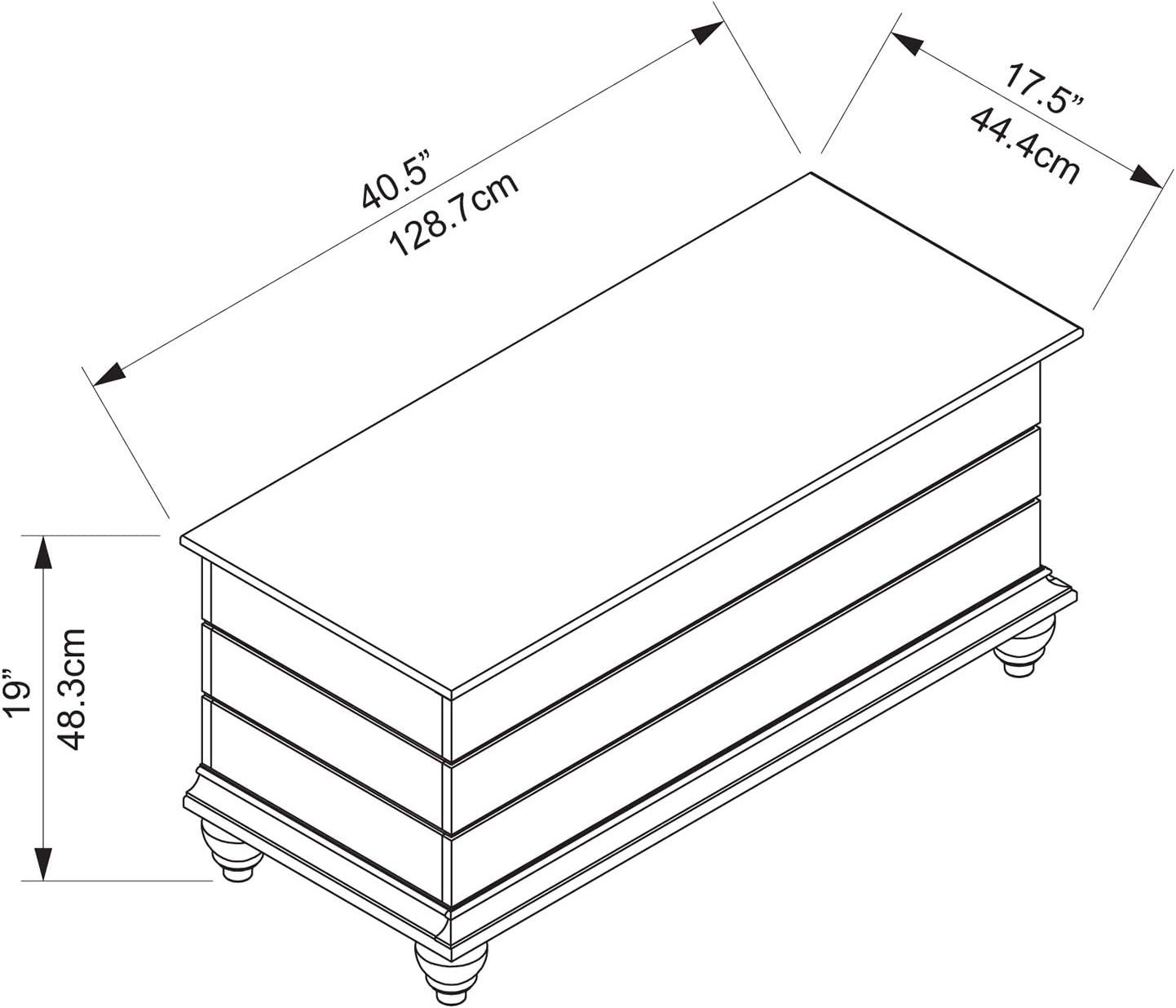 Whitehurst Traditional White Cedar Storage Chest, 40.5" Wide