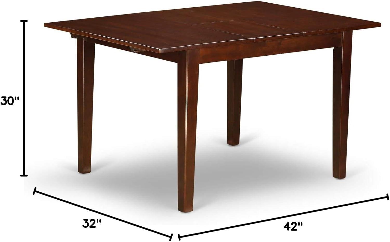 Mahogany Extendable Rectangular Wood Dining Table