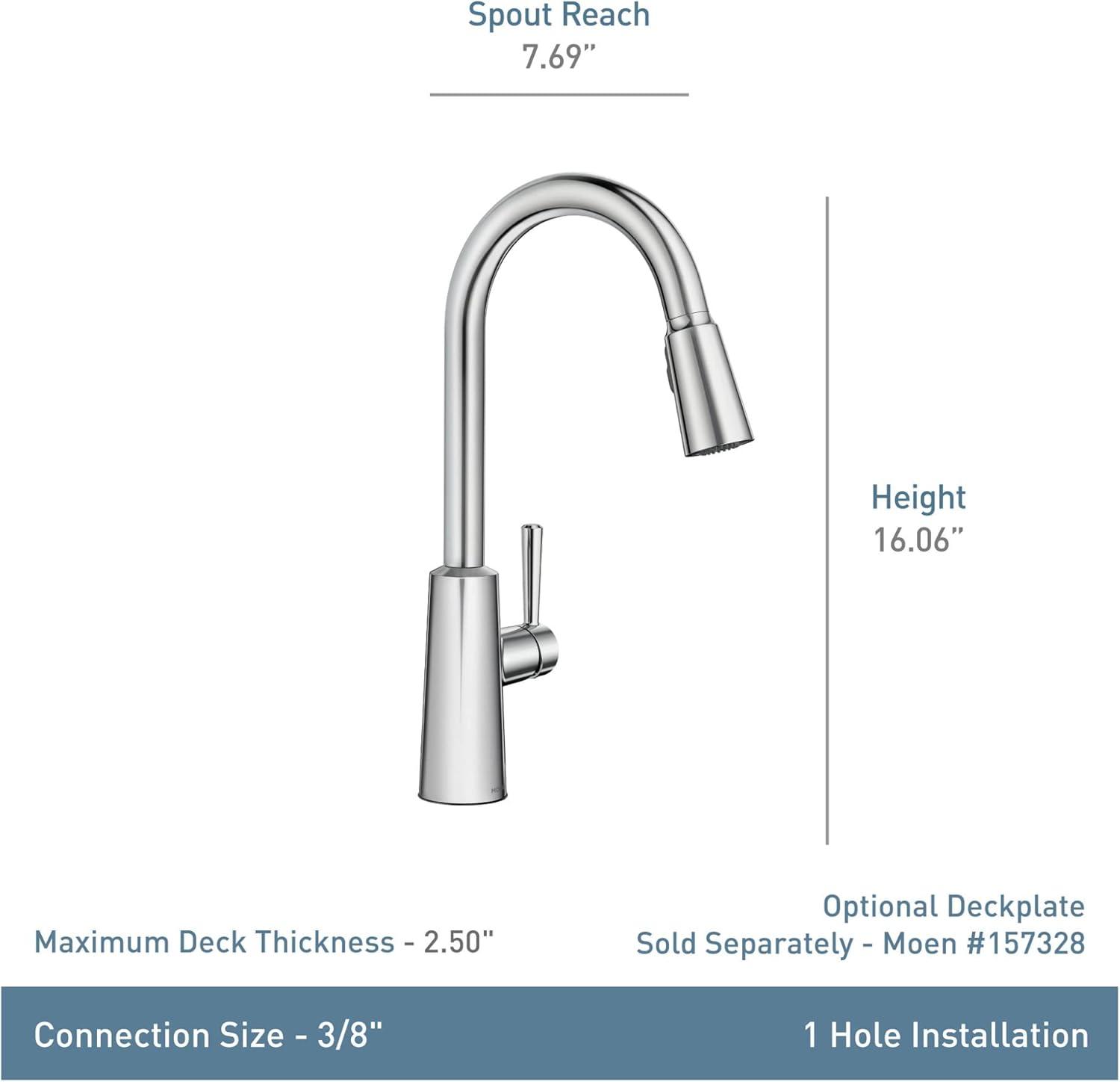 Riley Pulldown Kitchen Faucet with Power Clean Spray Technology