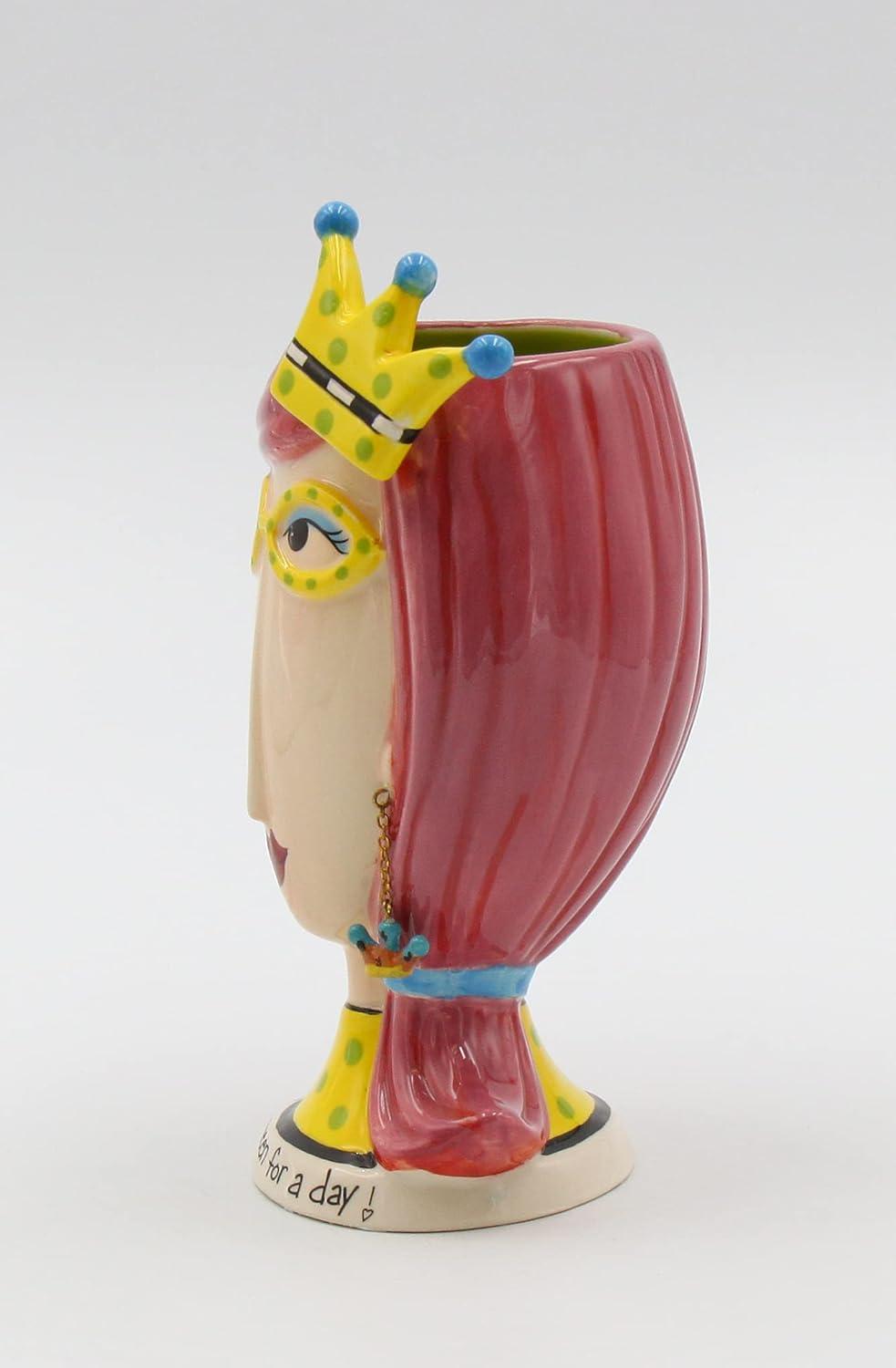 Kevins Gift Shoppe Ceramic Beauty Queen Vase or Brush Holder