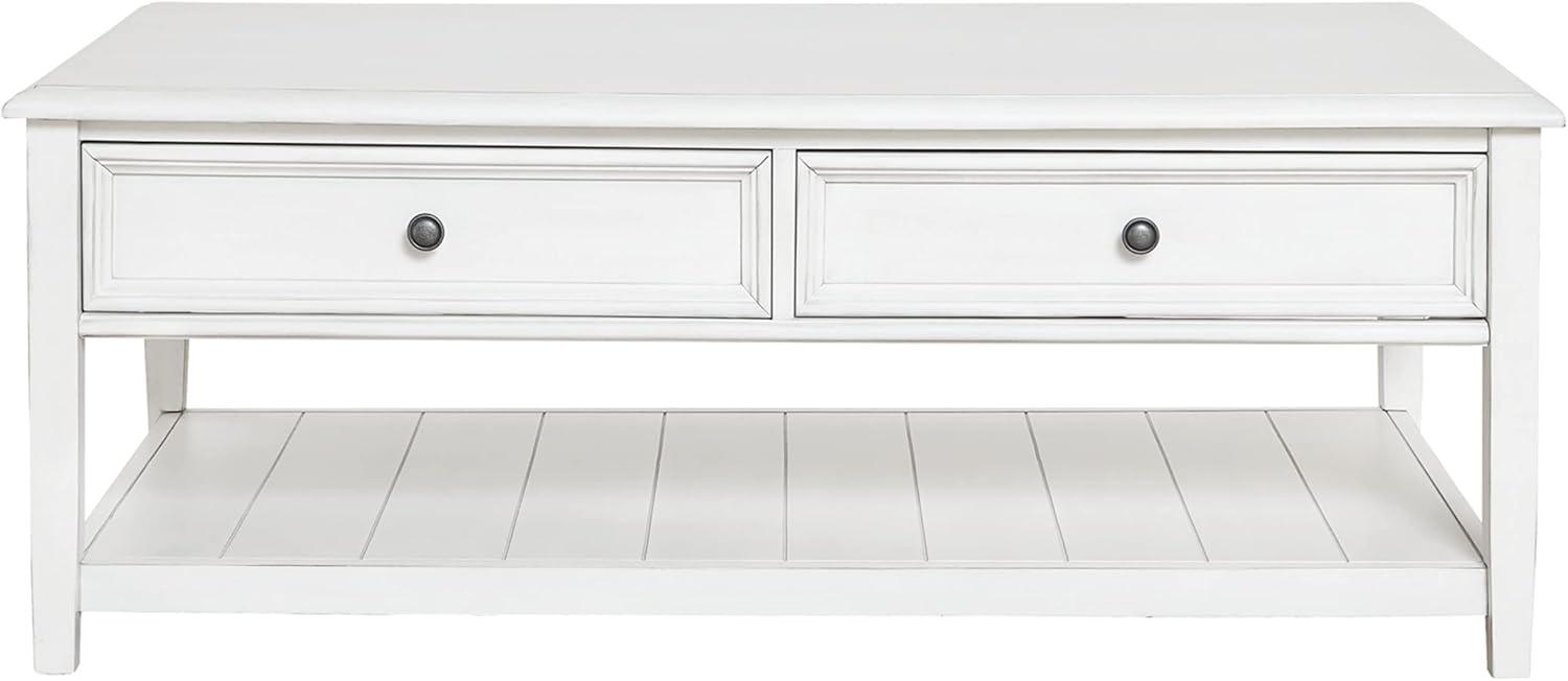 Signature Design by Ashley Contemporary Kanwyn Coffee Table, Whitewash