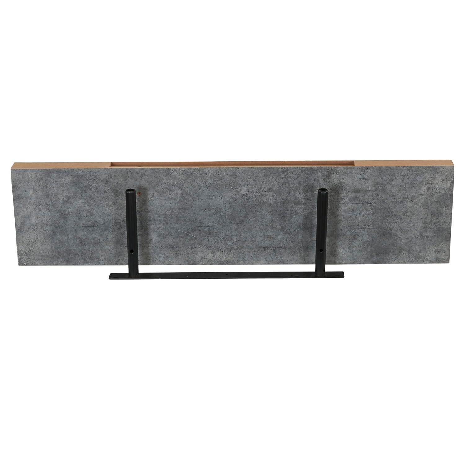 Household Essentials Medium Density Fiberboard Floating Shelf, 7.5" x 32", Gray